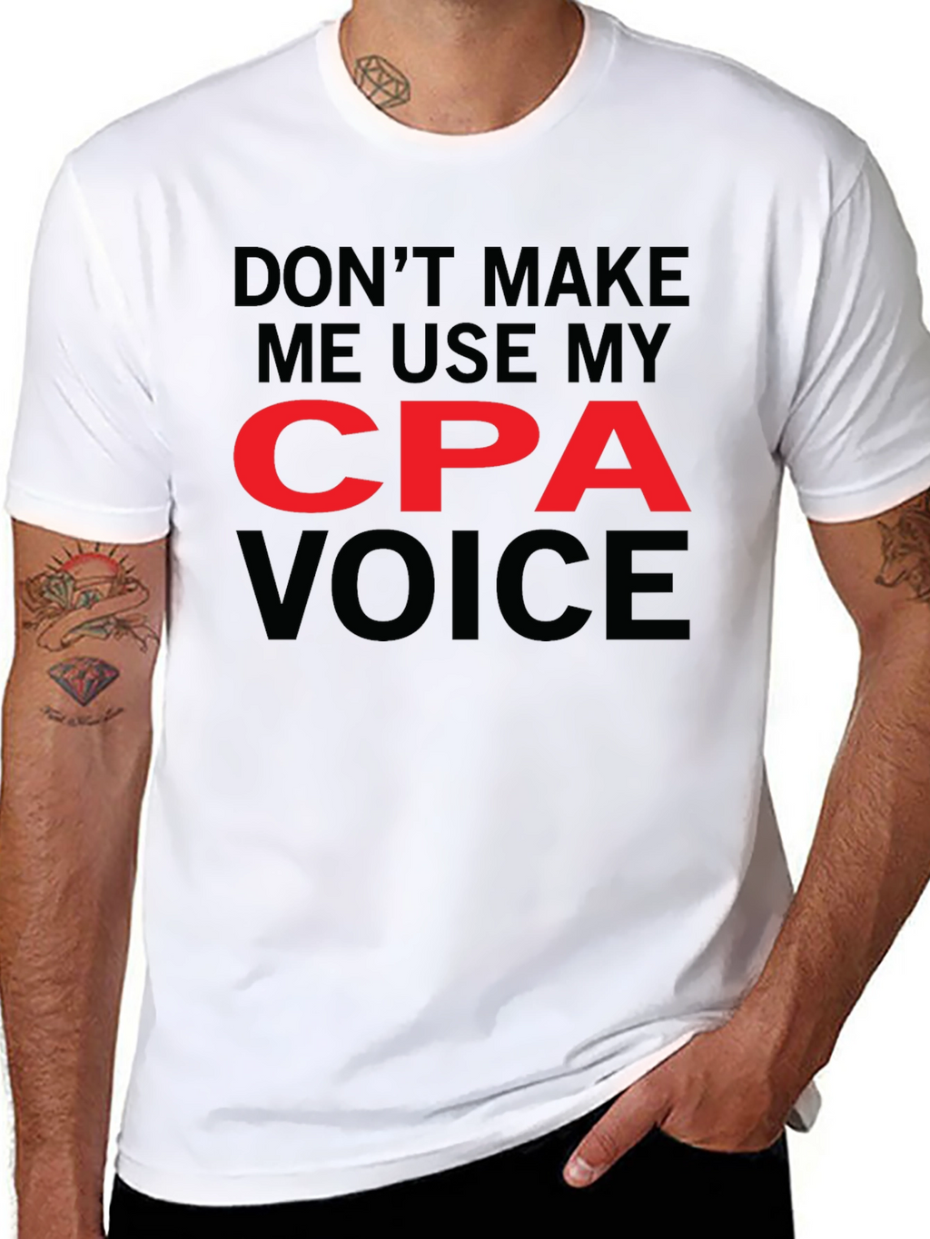CPA Voice Graphic Tee - Funny Accountant T-Shirt