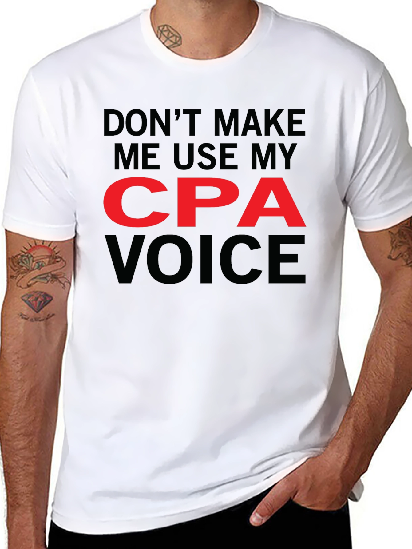 CPA Voice Graphic Tee - Funny Accountant T-Shirt