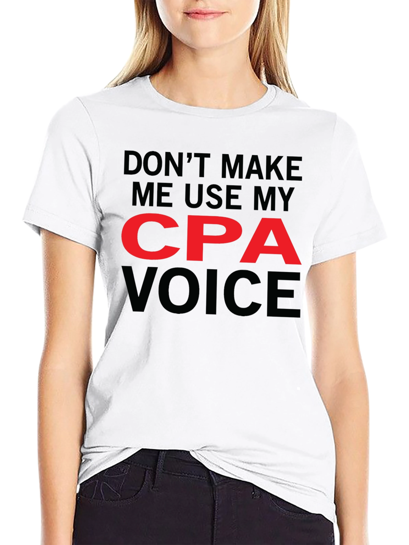 CPA Voice Graphic Tee - Funny Accountant T-Shirt