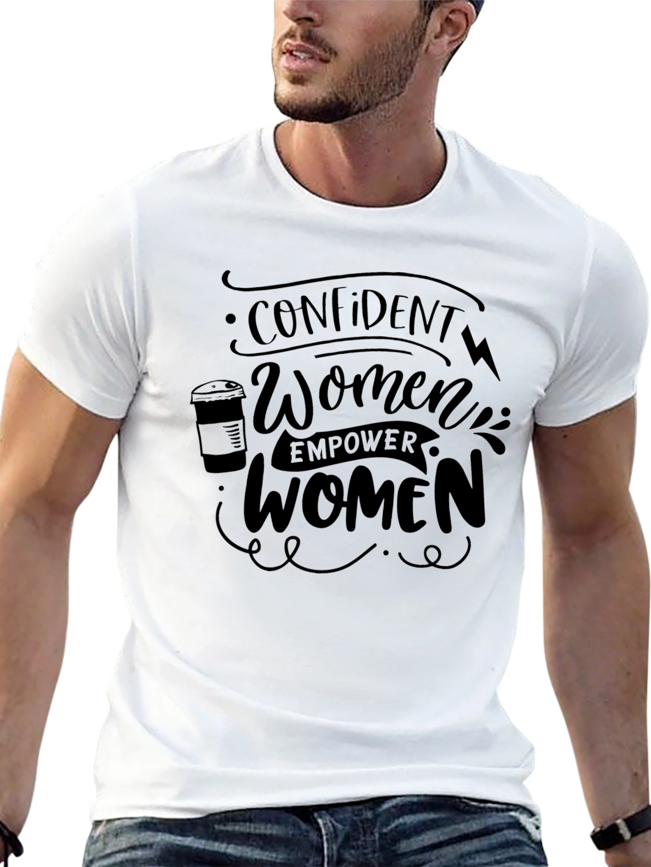 Empowering Womens Black T-Shirt