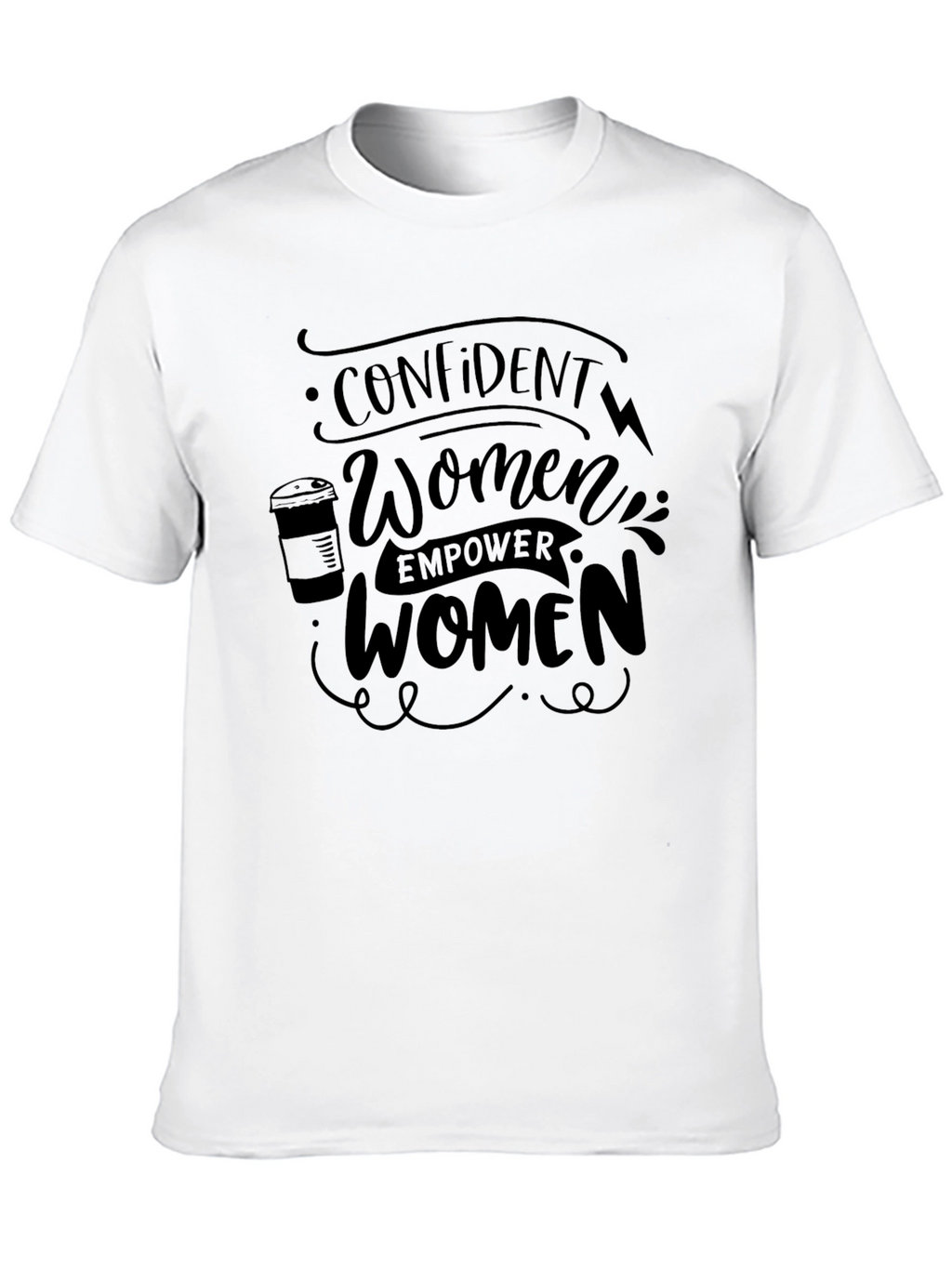 Empowering Womens Black T-Shirt