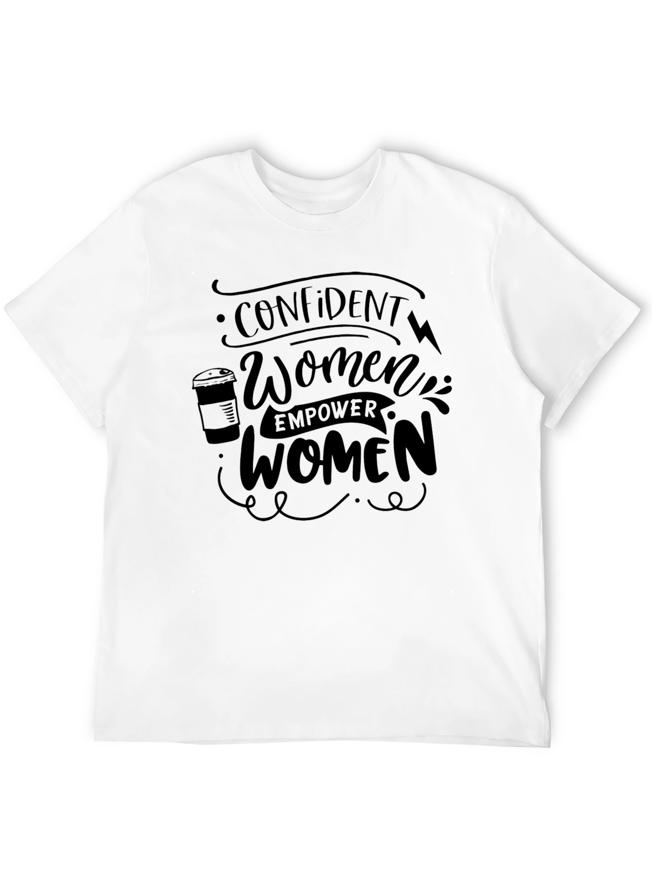 Empowering Womens Black T-Shirt