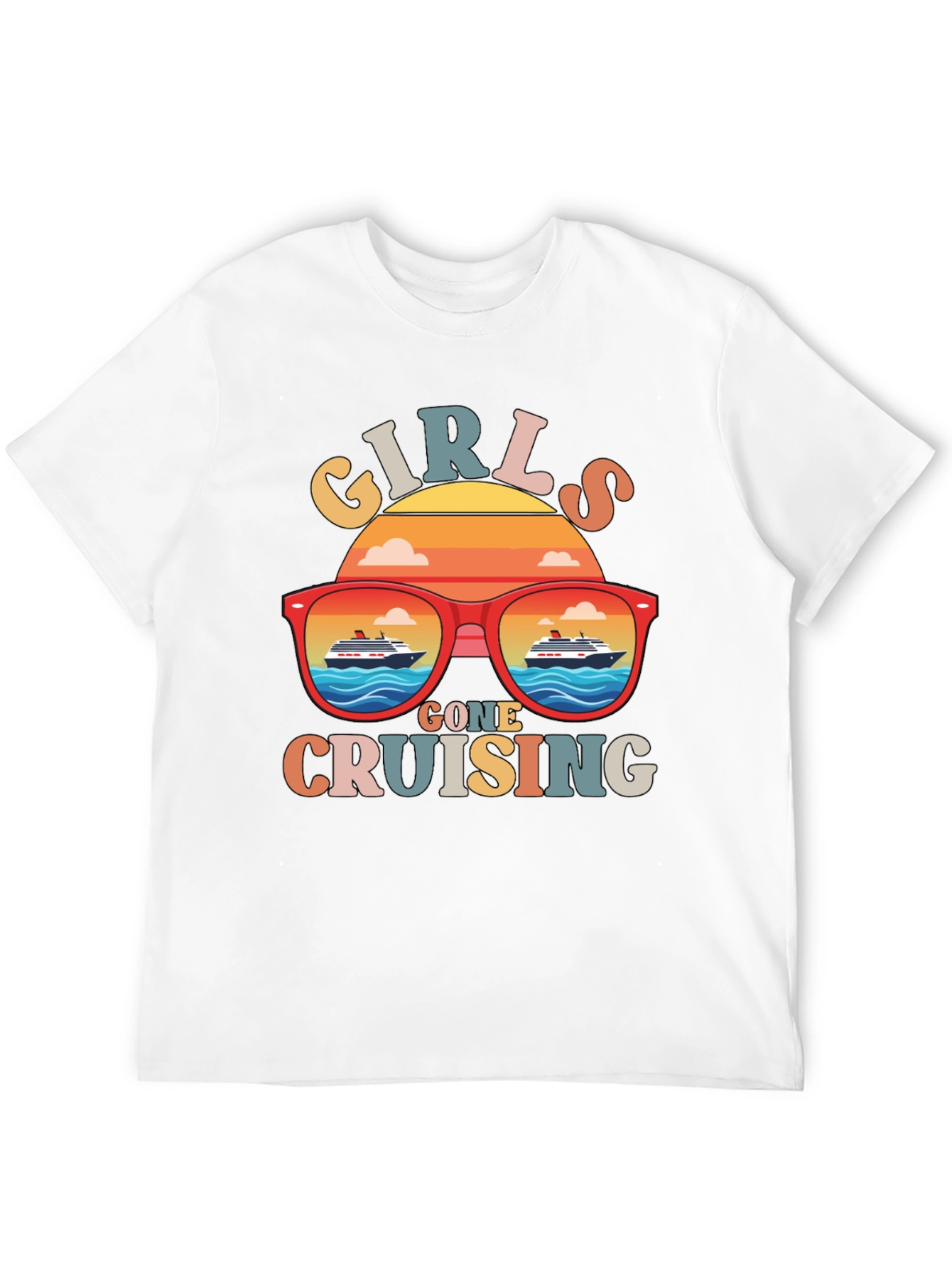 Girls Gone Cruising T-Shirt Retro Cruise Vacation Tee