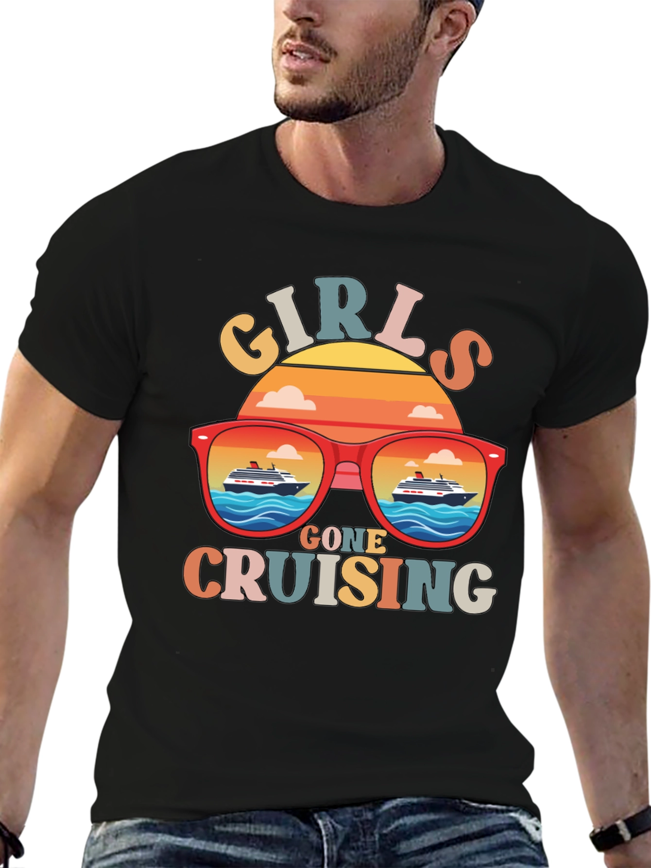 Girls Gone Cruising T-Shirt Retro Cruise Vacation Tee