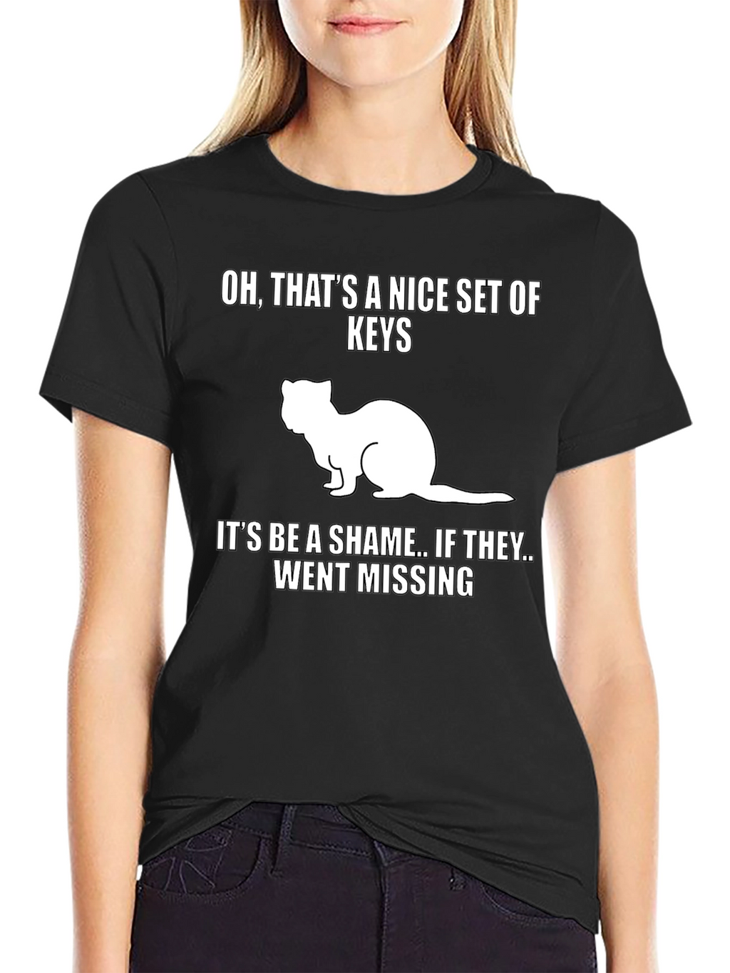 Funny Ferret Keys Graphic Tee