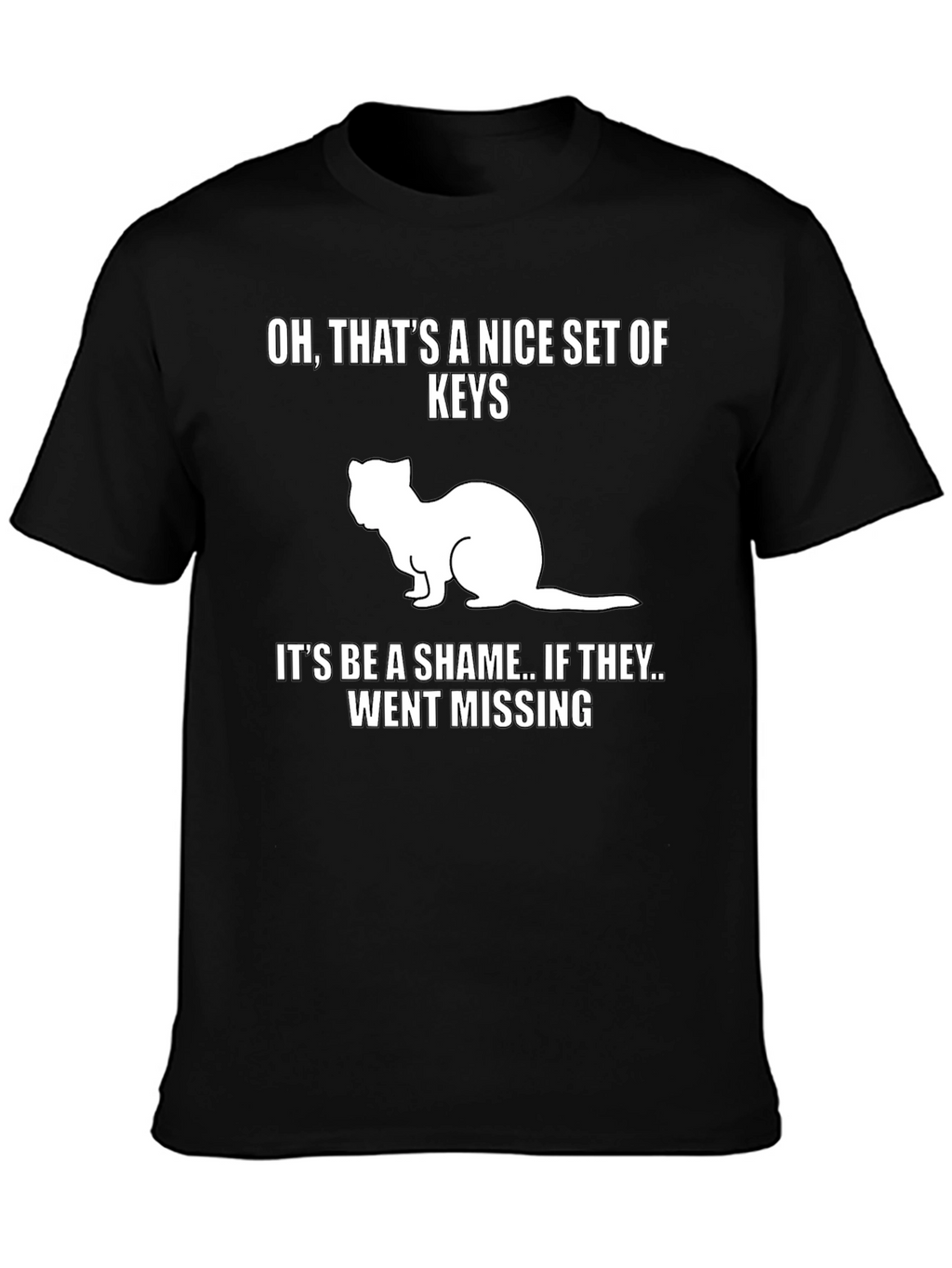 Funny Ferret Keys Graphic Tee