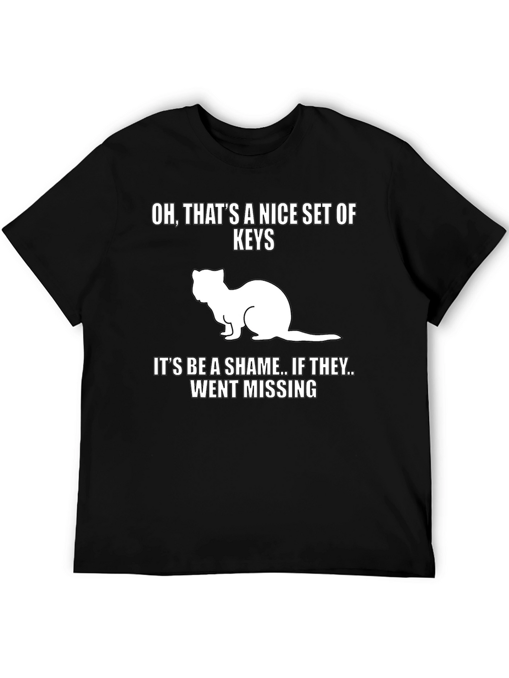 Funny Ferret Keys Graphic Tee
