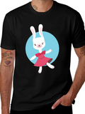 Bunny Graphic T-Shirt - Cute Rabbit Design