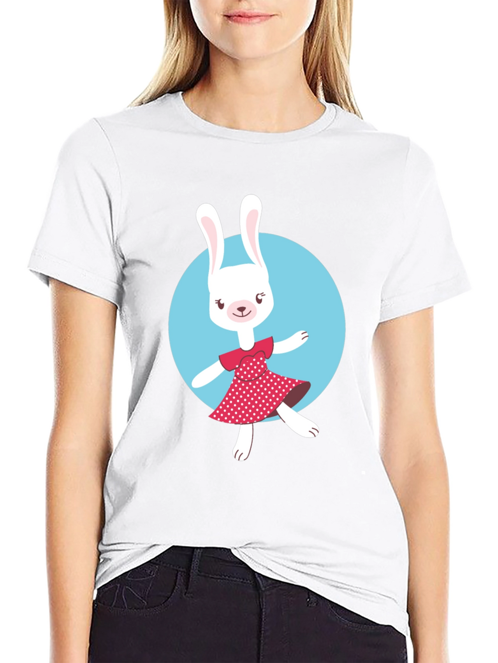 Bunny Graphic T-Shirt - Cute Rabbit Design