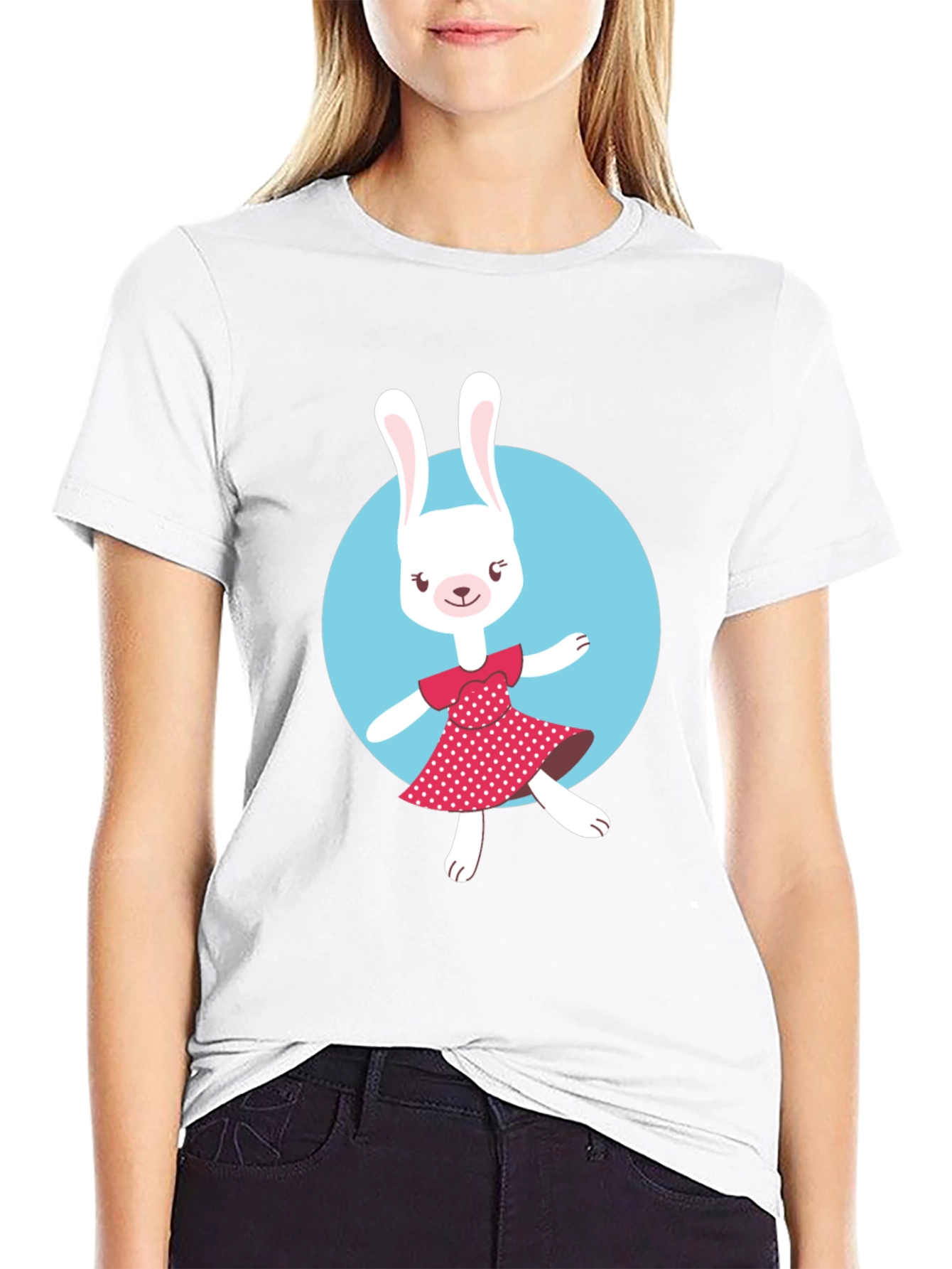Bunny Graphic T-Shirt - Cute Rabbit Design