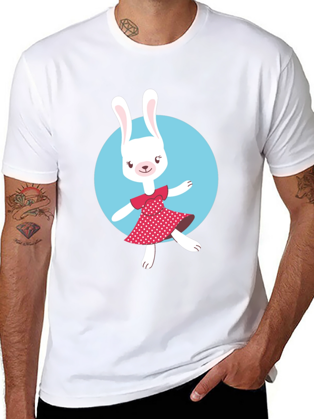 Bunny Graphic T-Shirt - Cute Rabbit Design