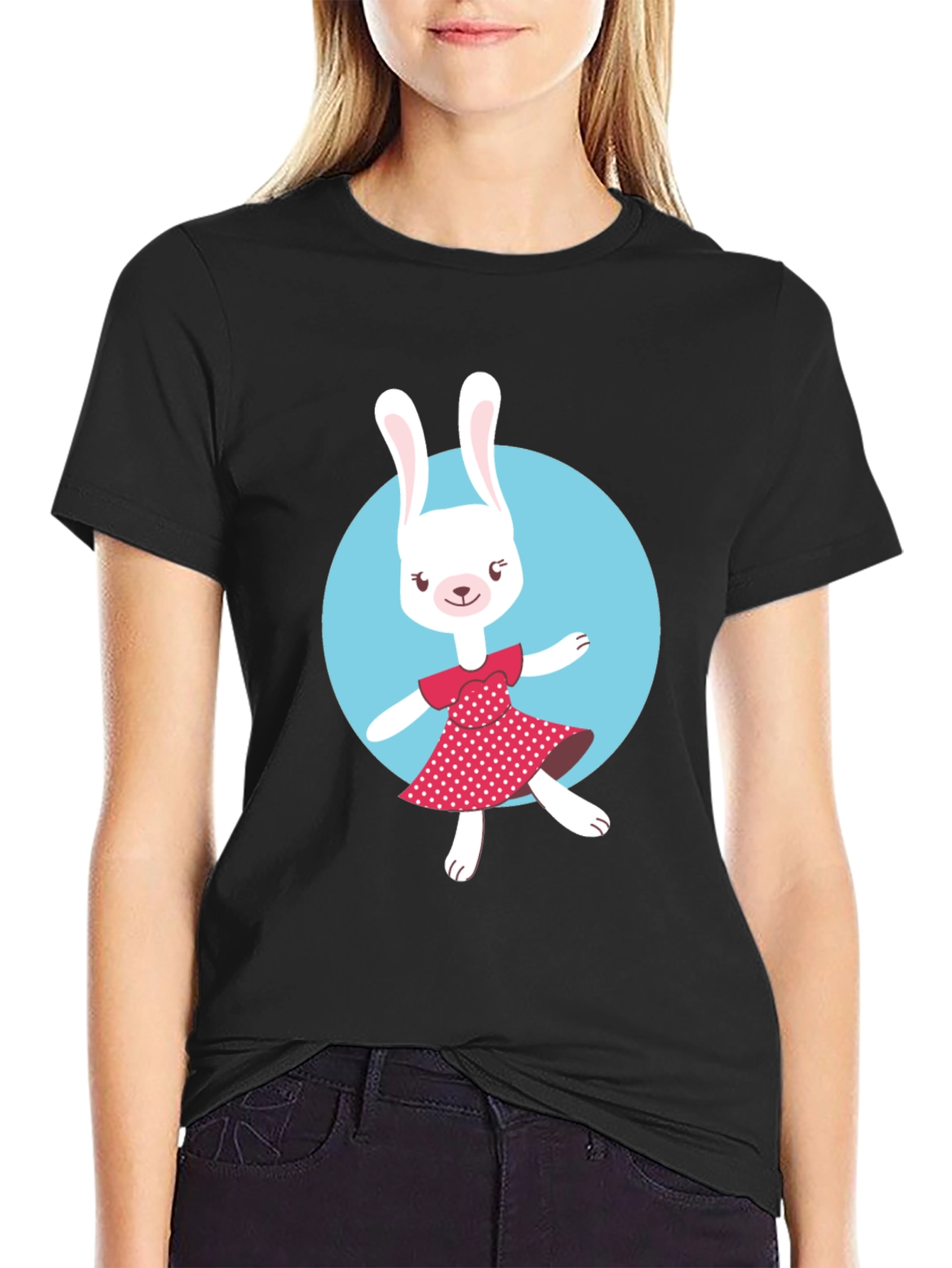Bunny Graphic T-Shirt - Cute Rabbit Design