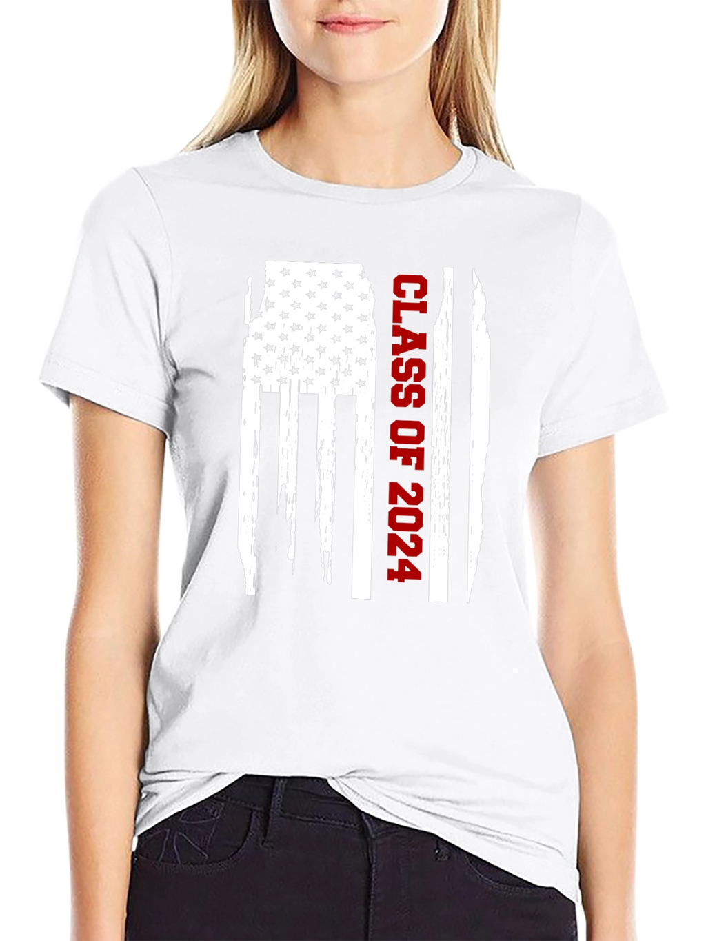 Class of 2024 American Flag T-Shirt