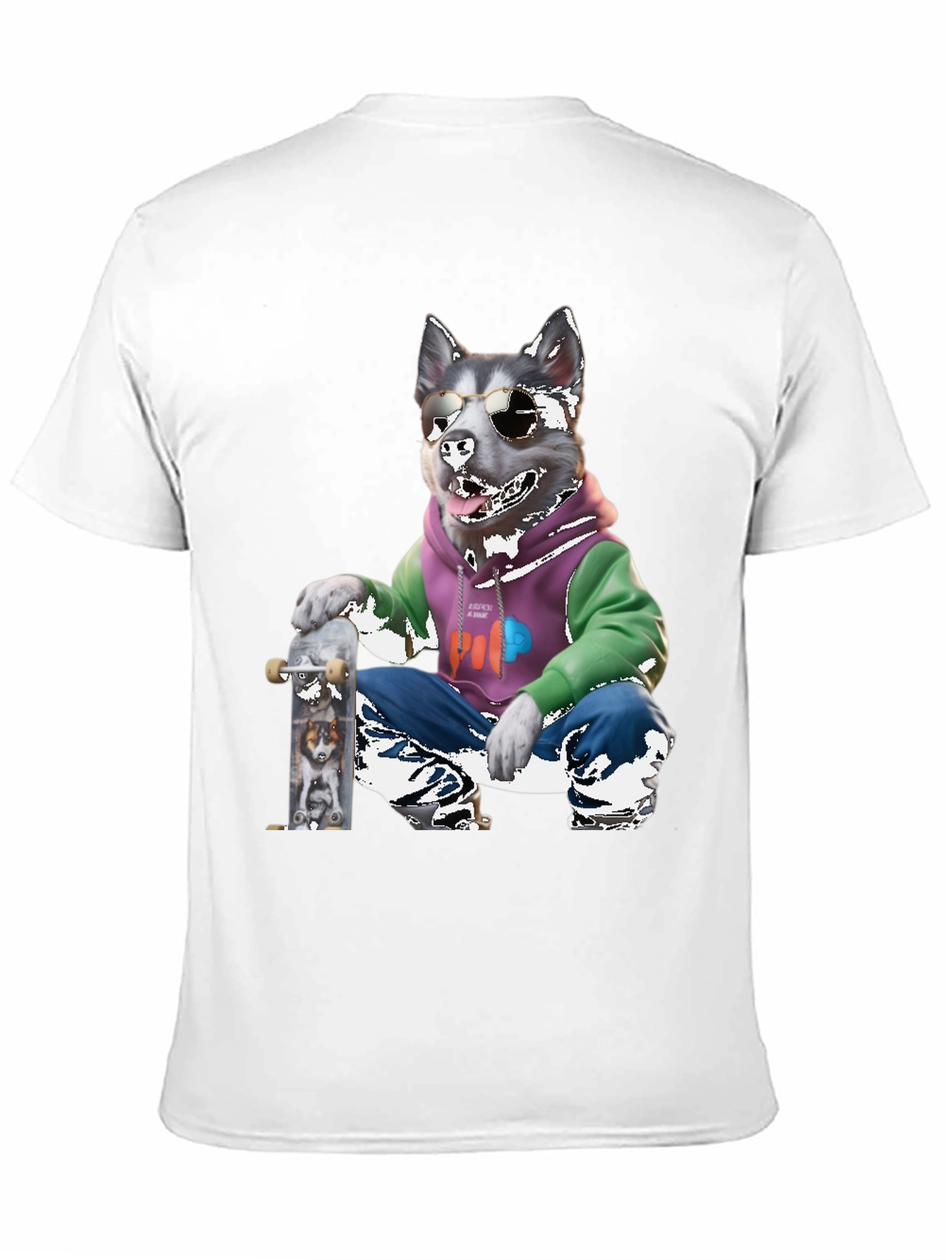 Dog Skateboarder Graphic Tee