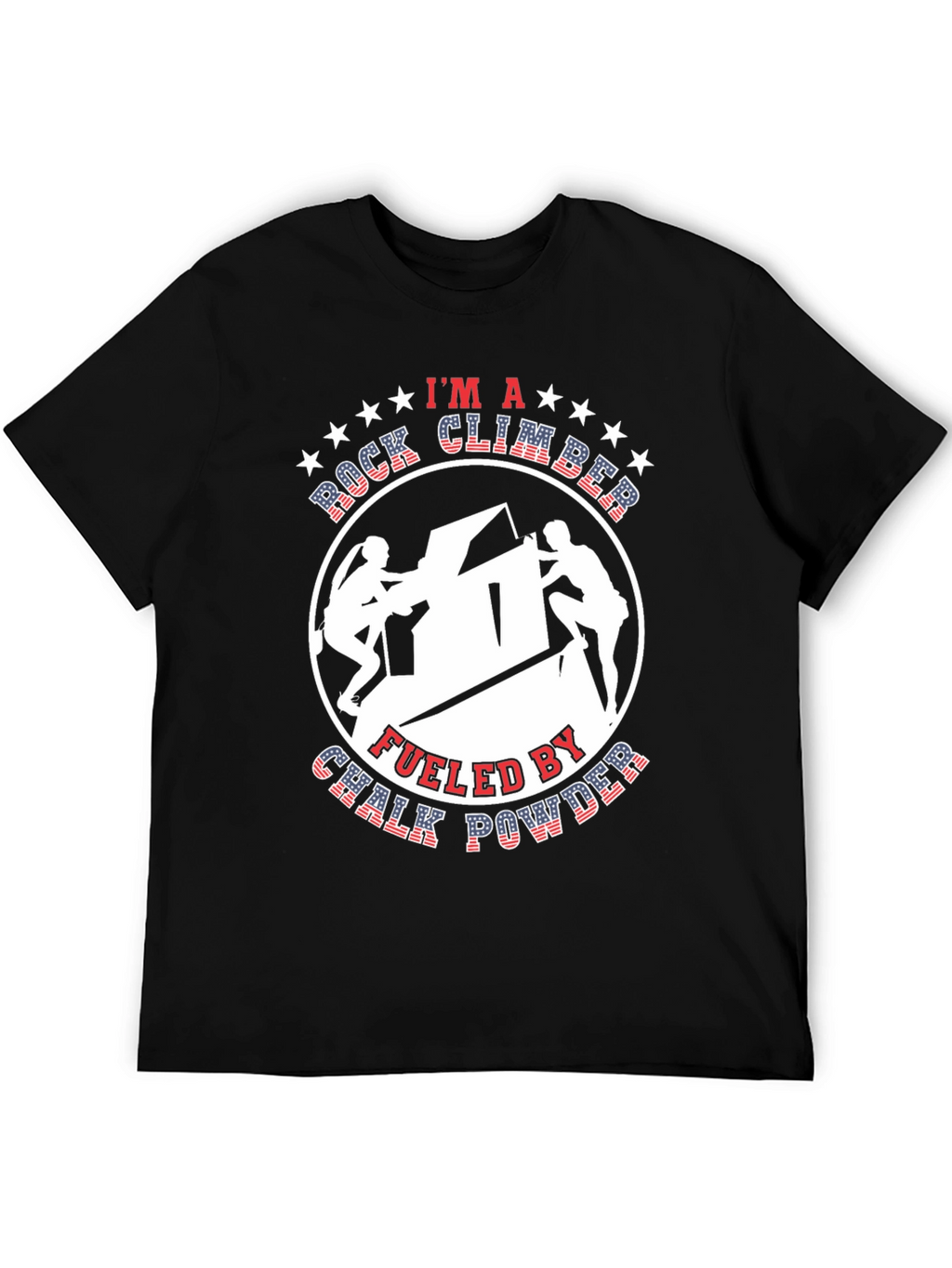 Rock Climber Chalk Powder Graphic Tee