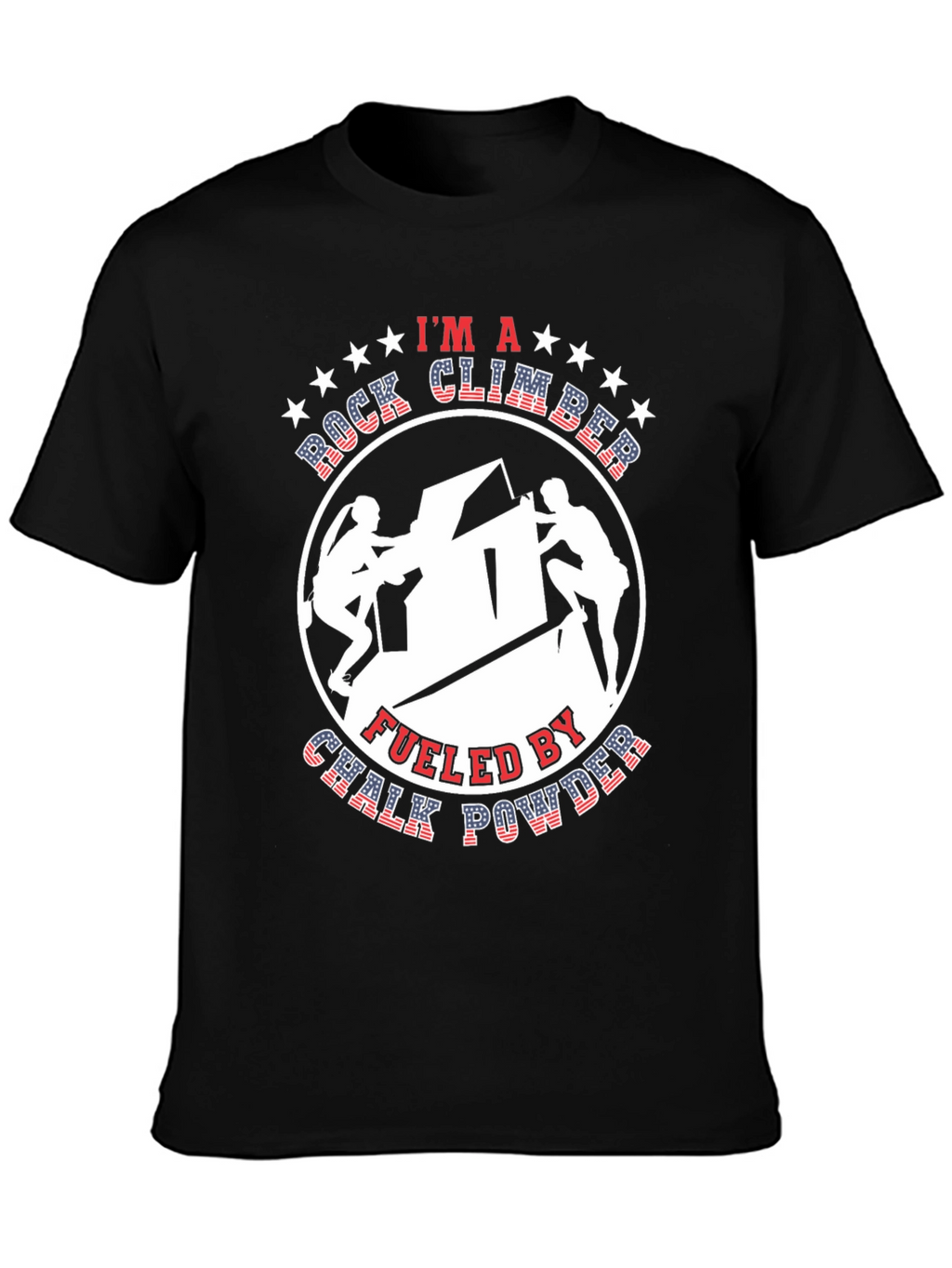Rock Climber Chalk Powder Graphic Tee