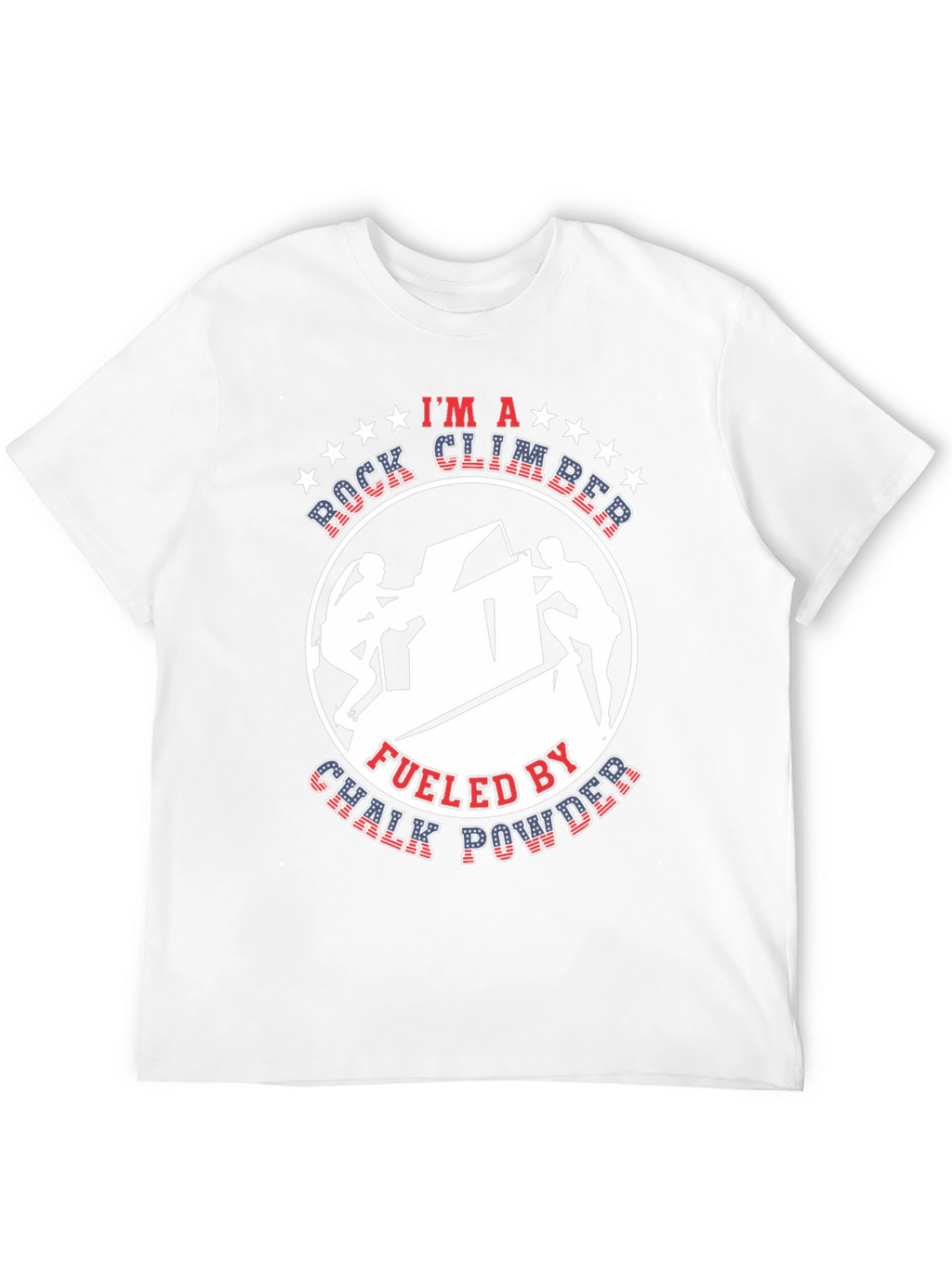 Rock Climber Chalk Powder Graphic Tee
