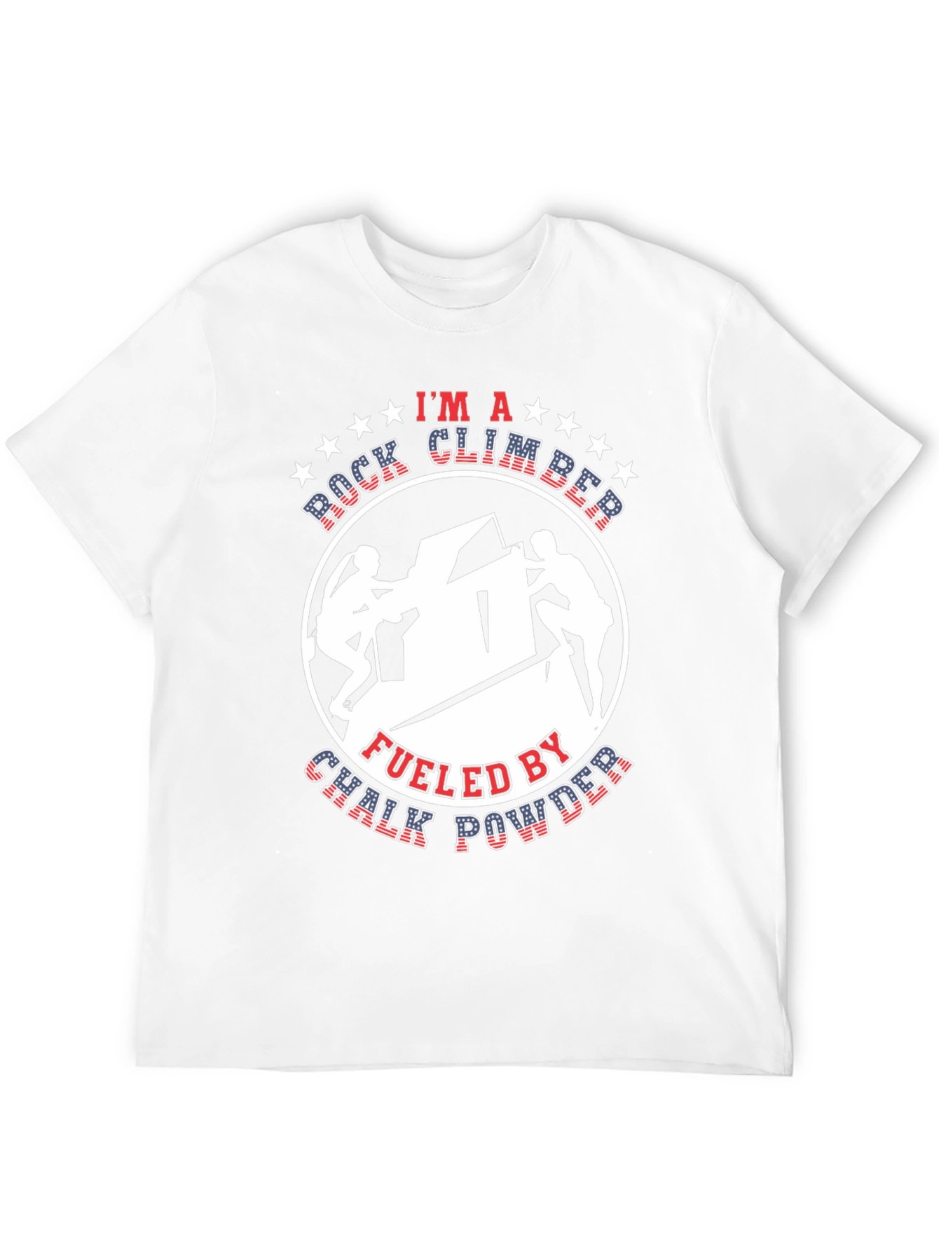 Rock Climber Chalk Powder Graphic Tee