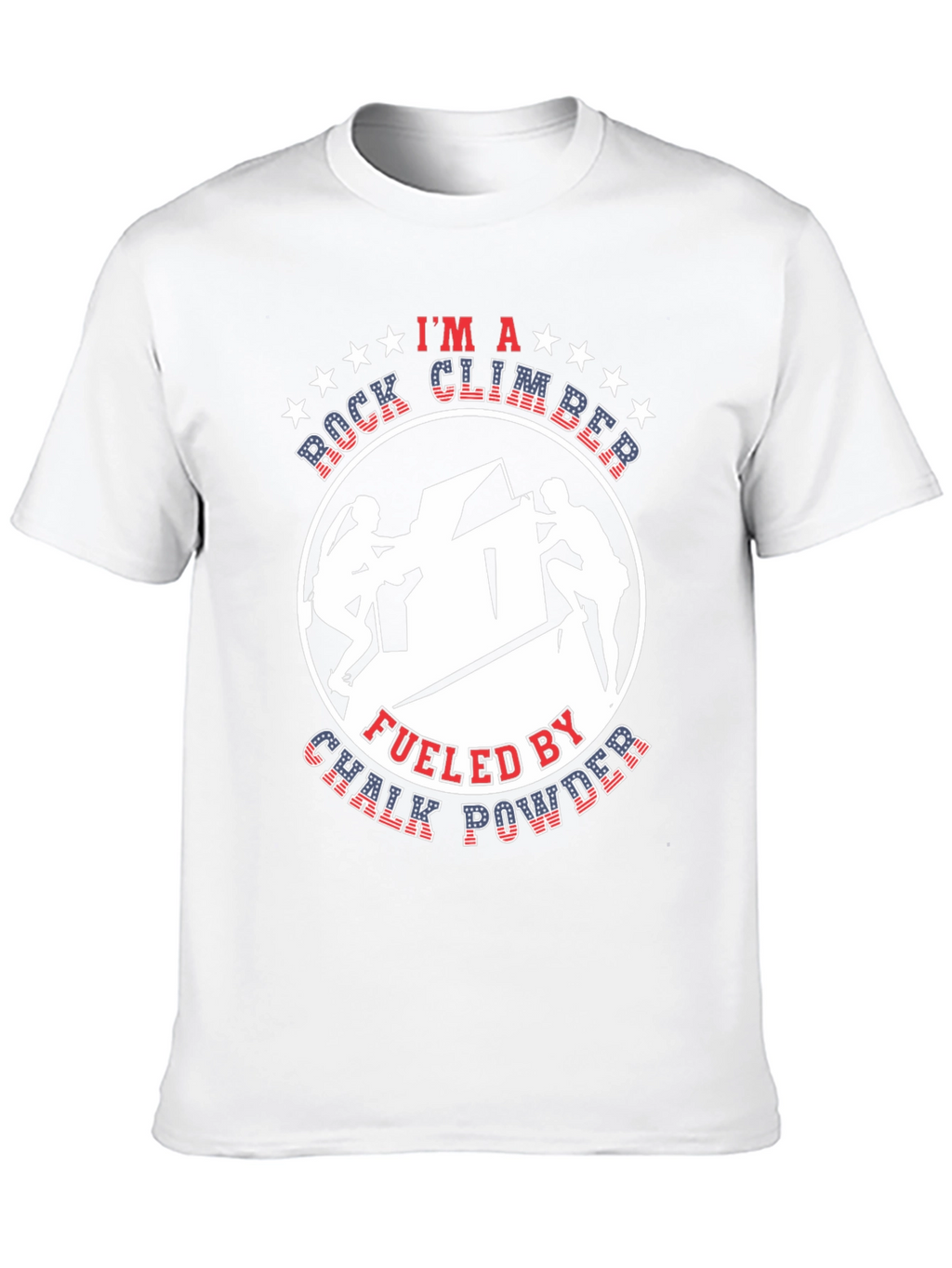 Rock Climber Chalk Powder Graphic Tee