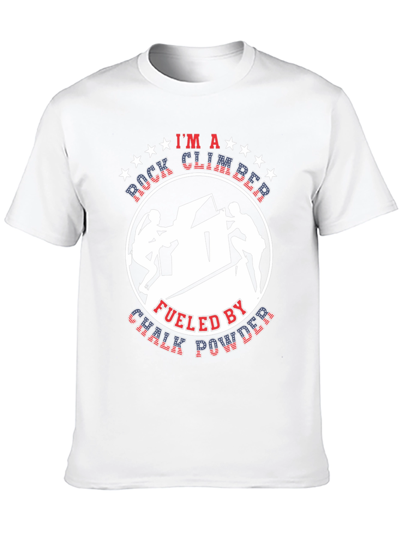 Rock Climber Chalk Powder Graphic Tee