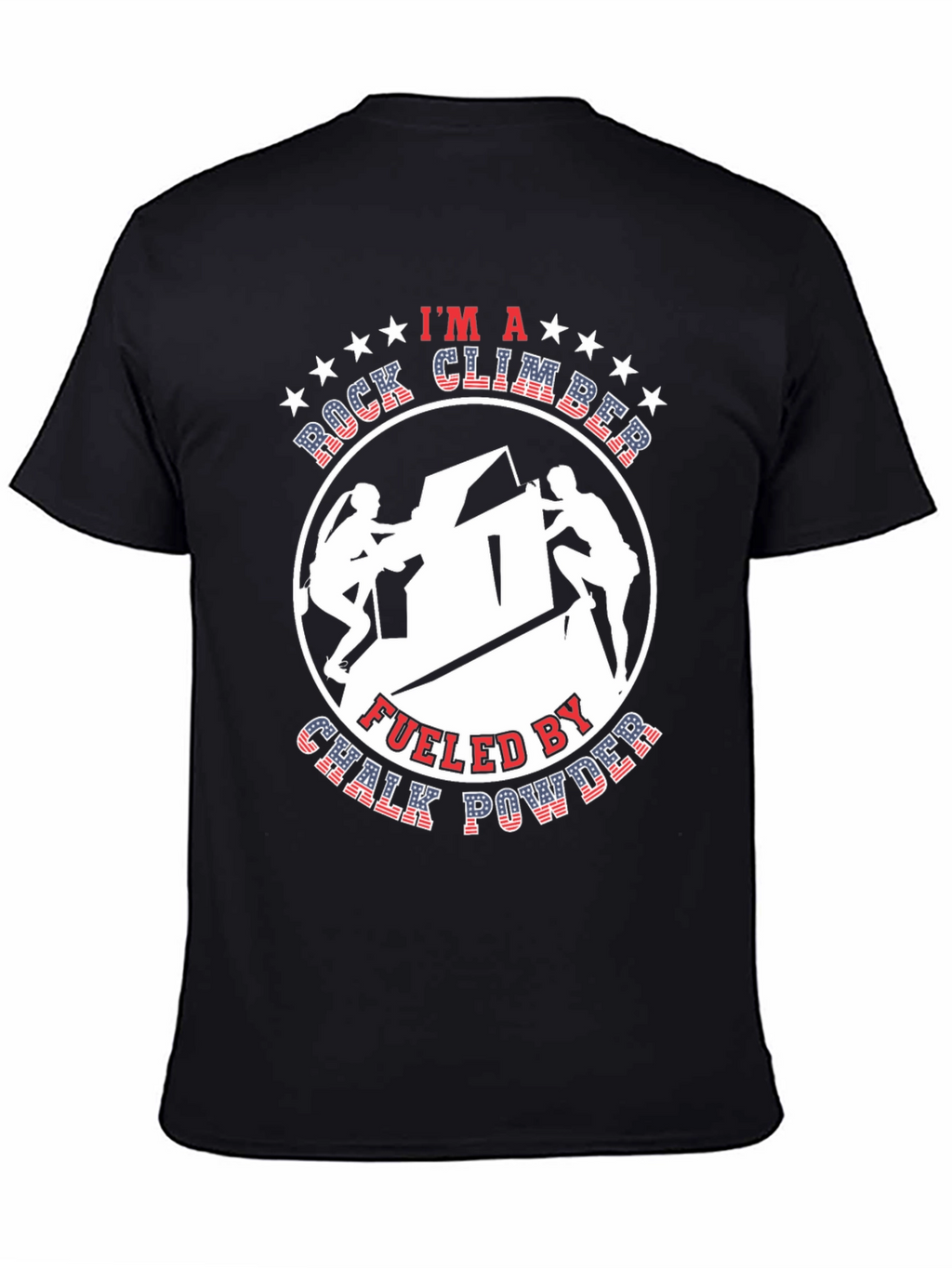 Rock Climber Chalk Powder Graphic Tee