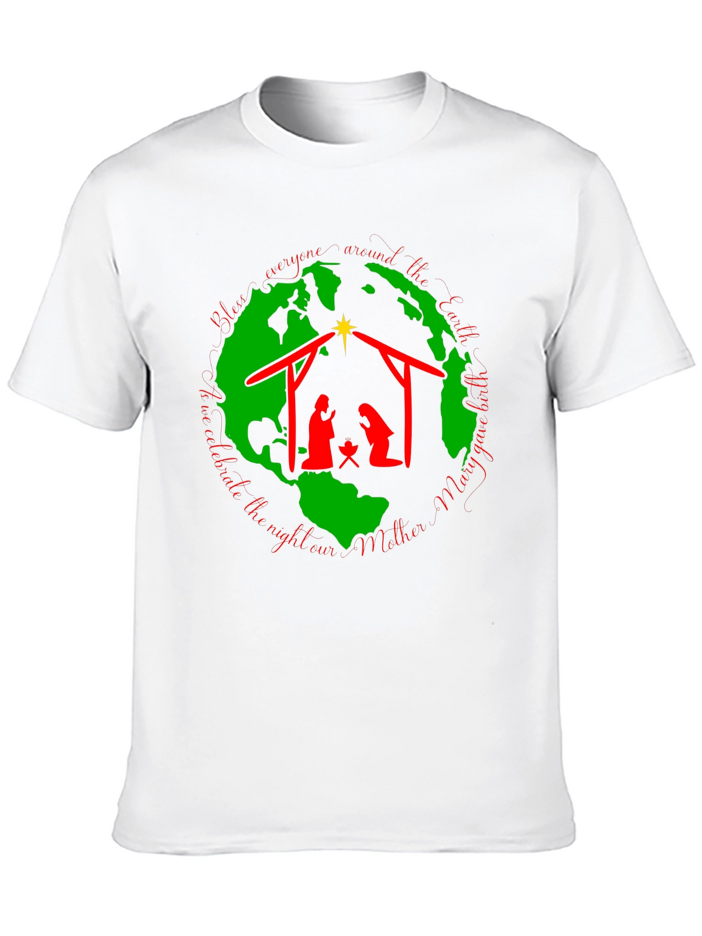 Nativity Scene Black T-Shirt