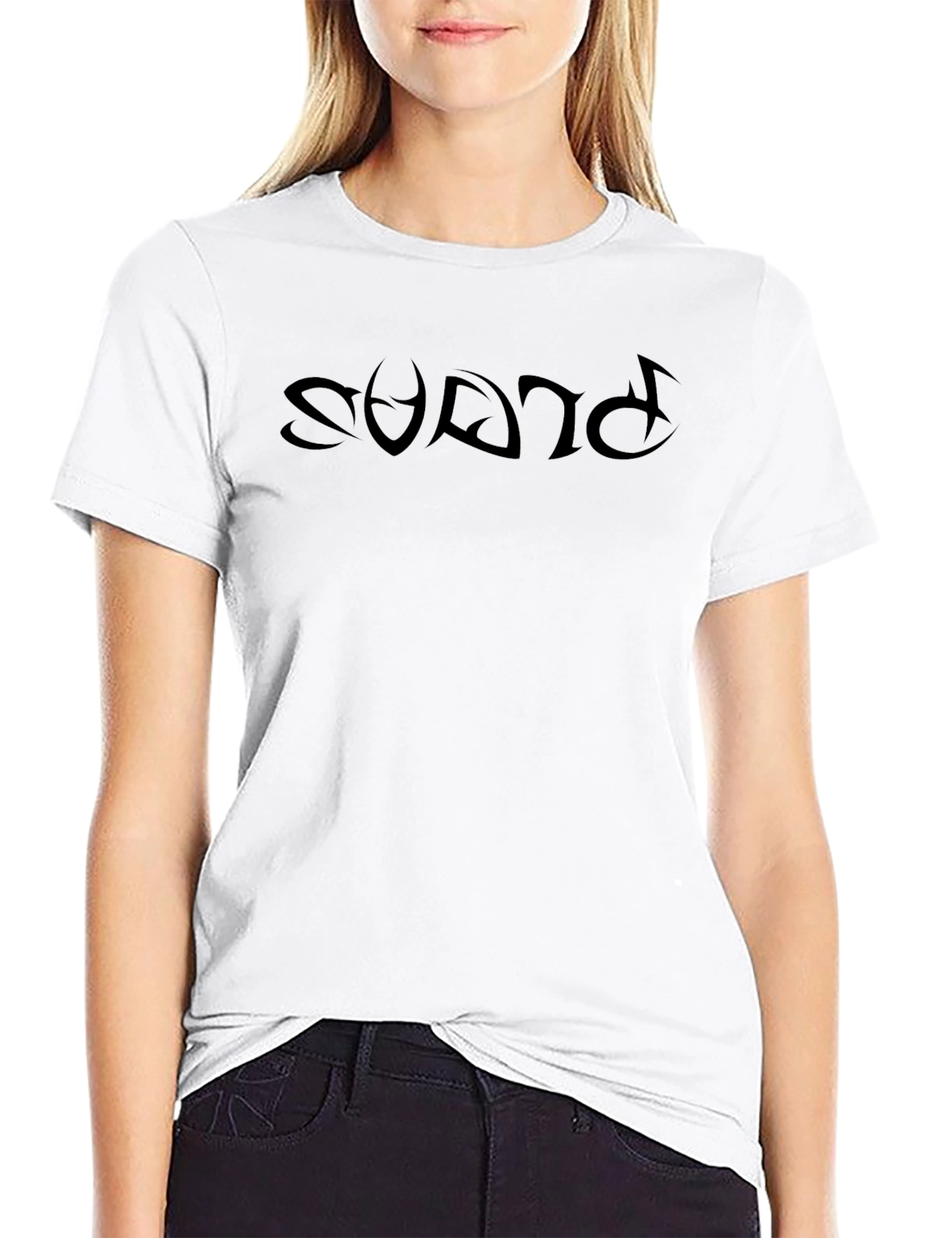 Modern Black Graphic Tee - Edgy Style