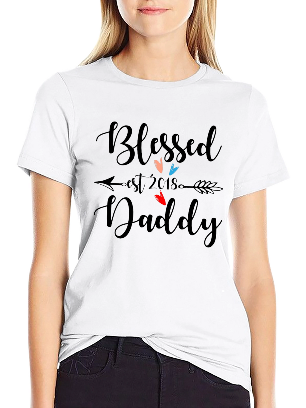 Blessed Daddy Est. 2018 Graphic T-Shirt