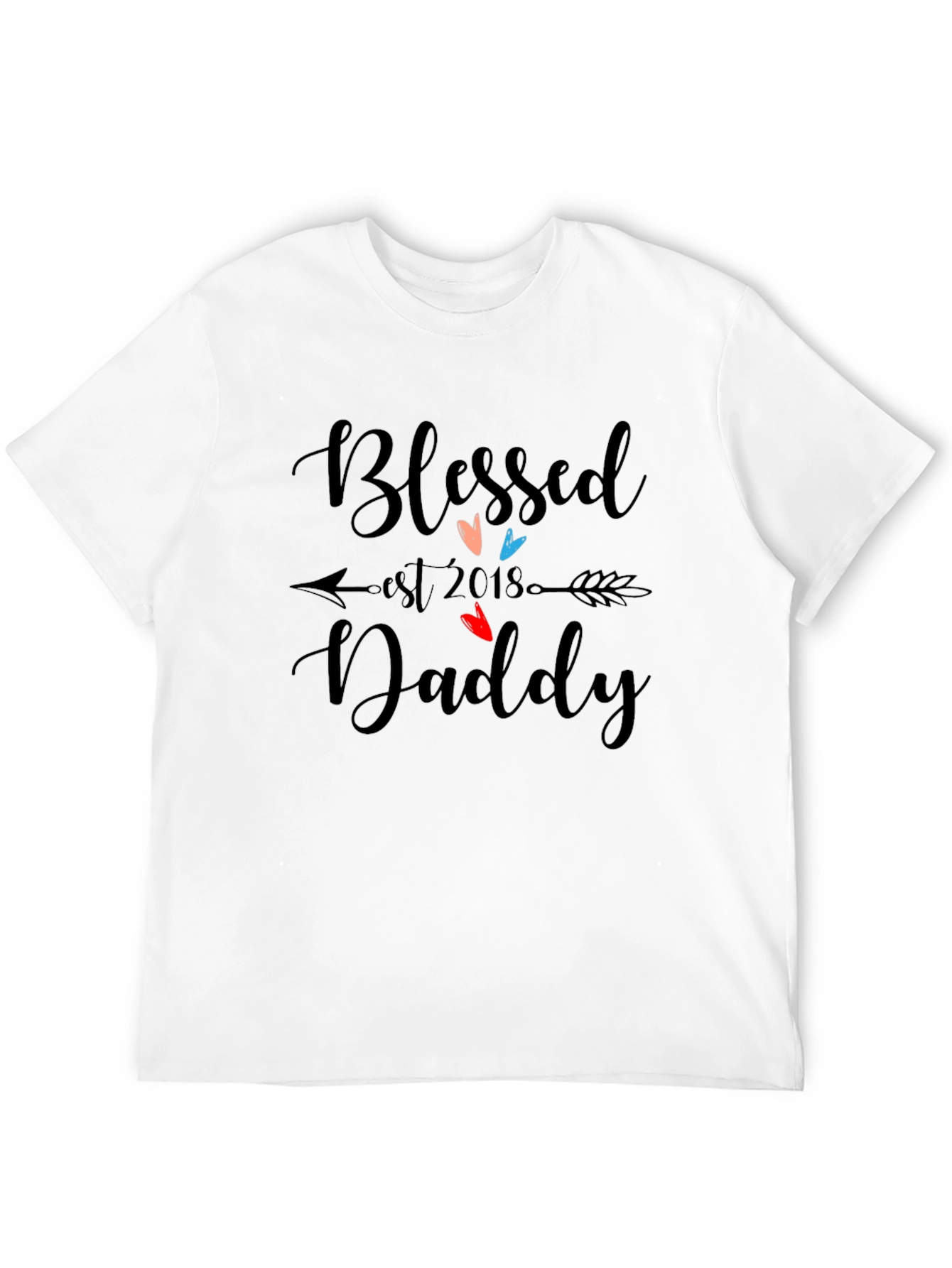 Blessed Daddy Est. 2018 Graphic T-Shirt