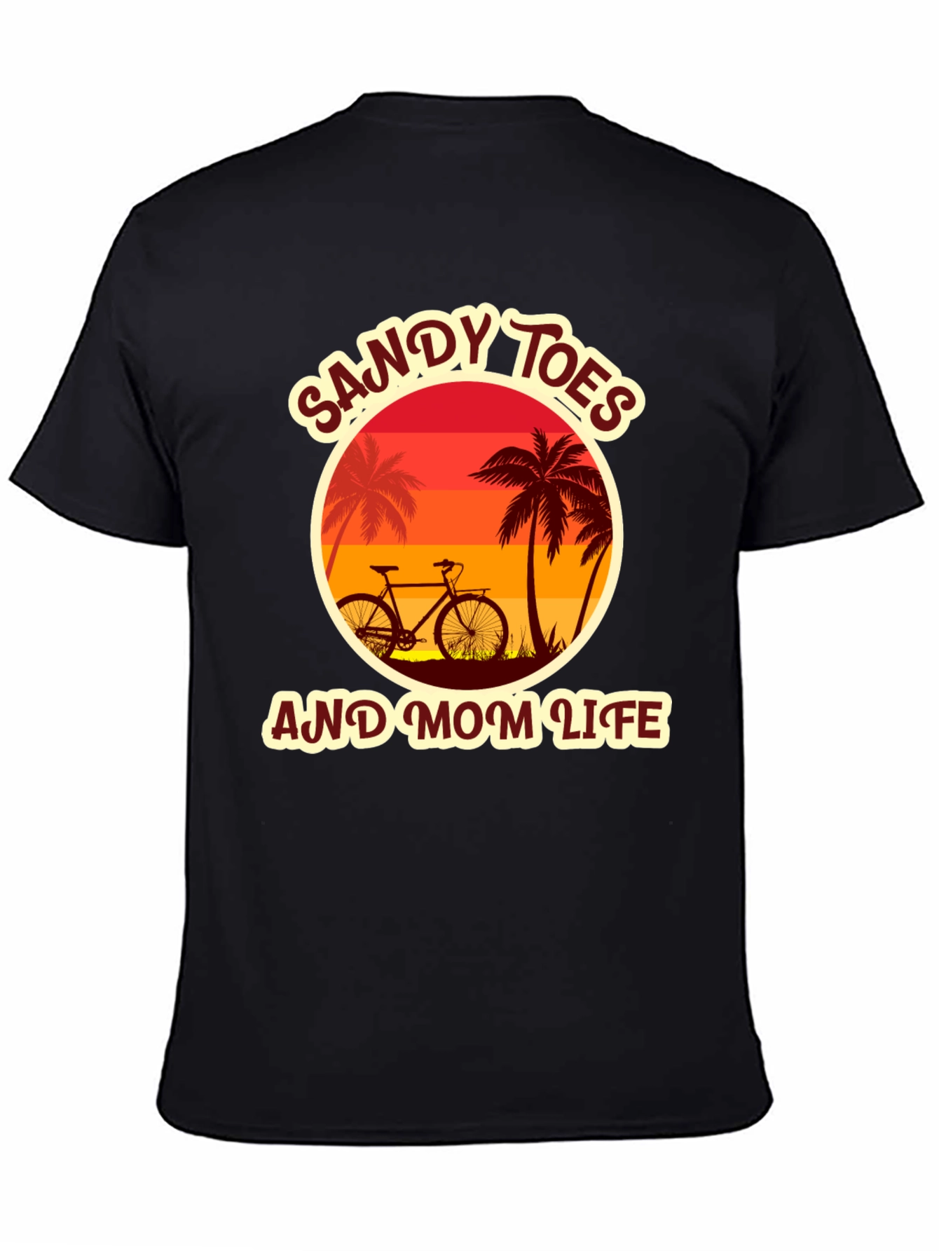 Sandy Toes & Mom Life Graphic Tee