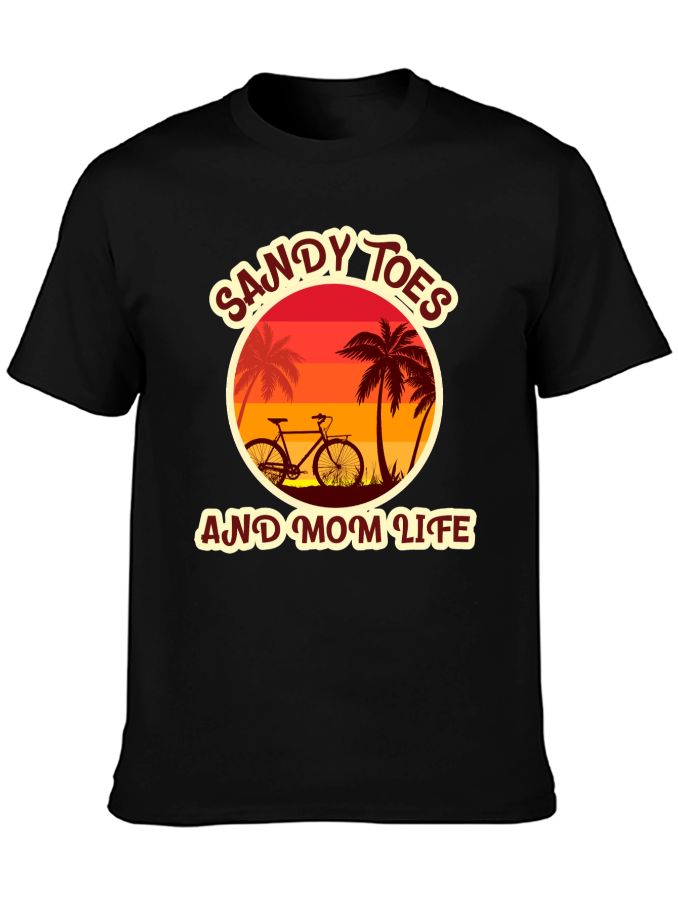Sandy Toes & Mom Life Graphic Tee