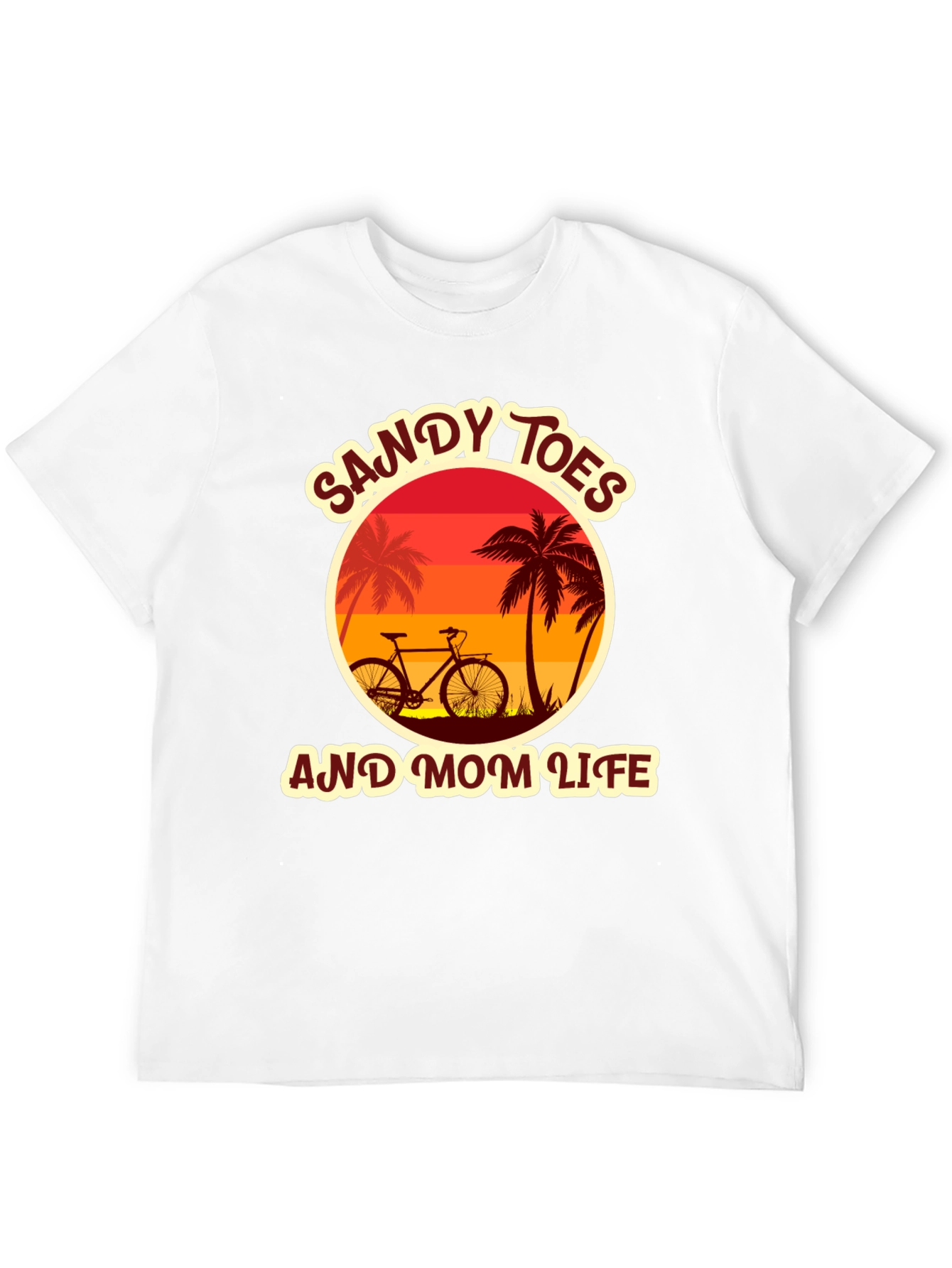 Sandy Toes & Mom Life Graphic Tee