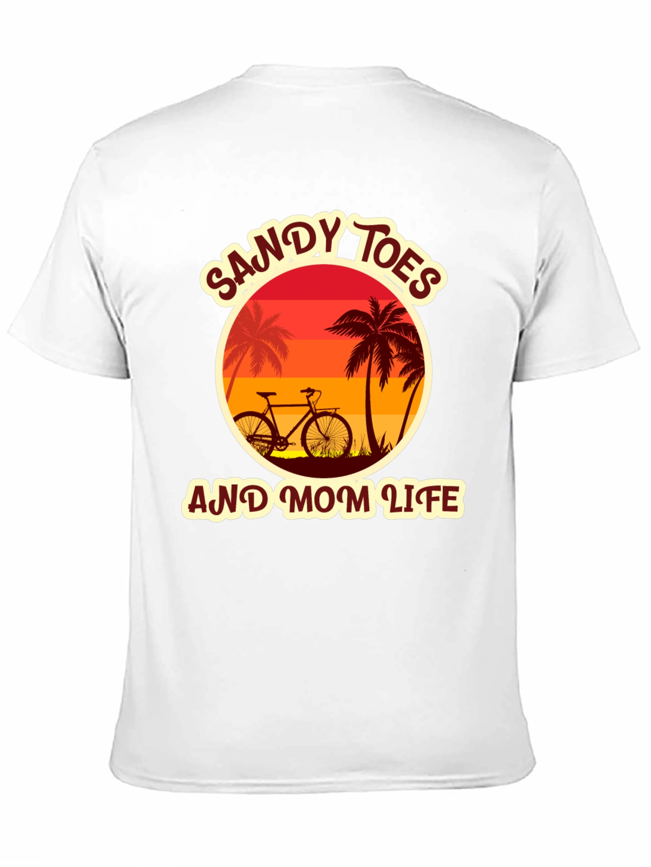 Sandy Toes & Mom Life Graphic Tee