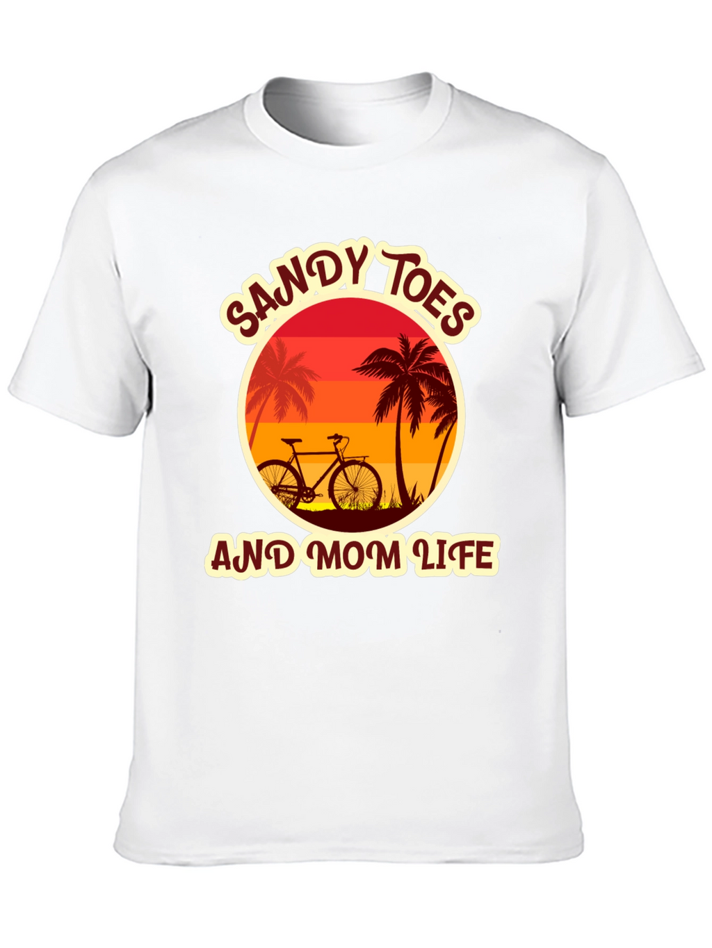 Sandy Toes & Mom Life Graphic Tee