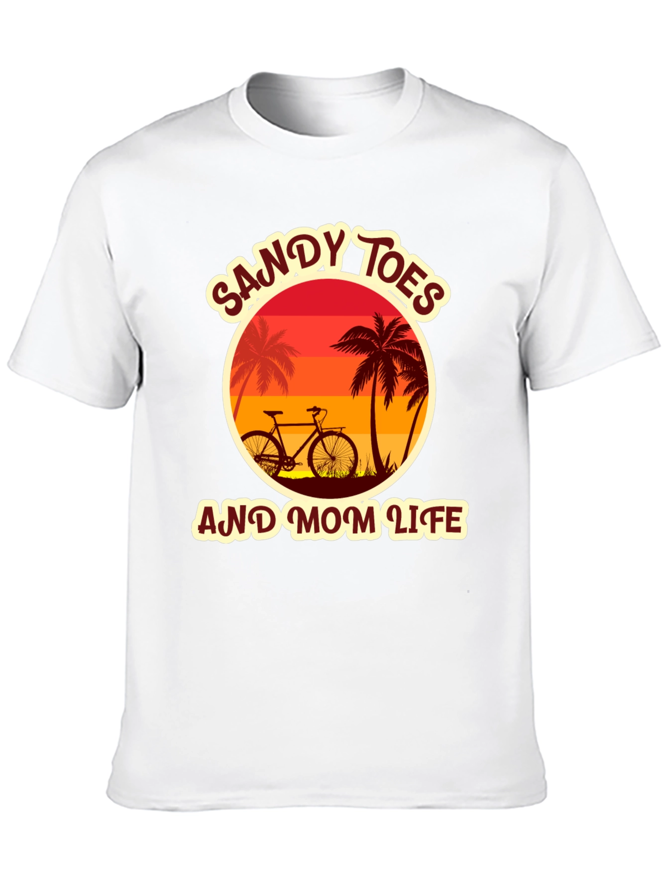 Sandy Toes & Mom Life Graphic Tee