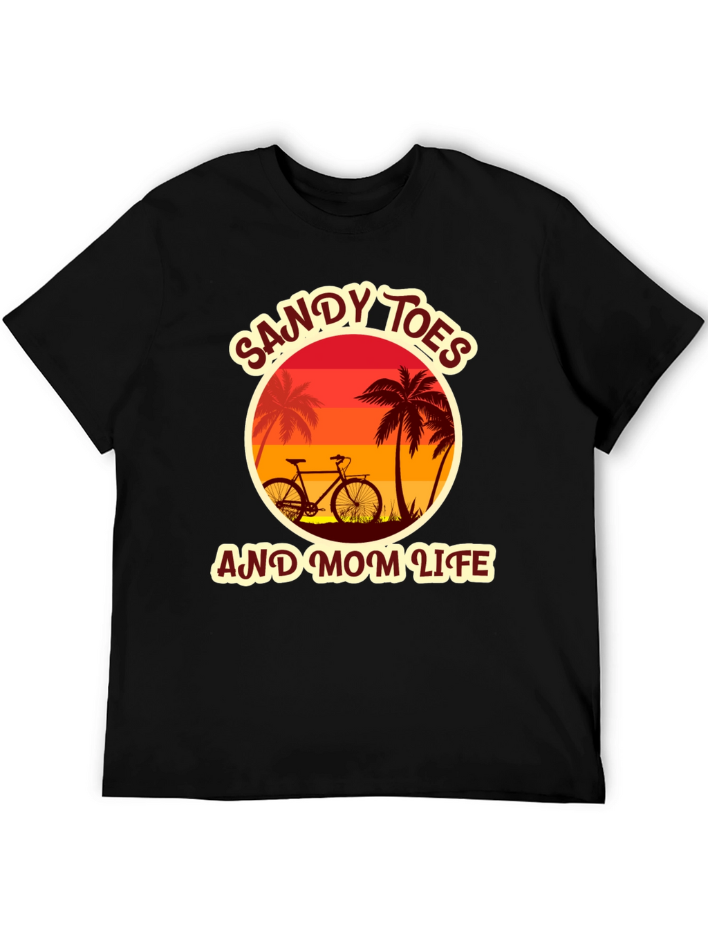 Sandy Toes & Mom Life Graphic Tee