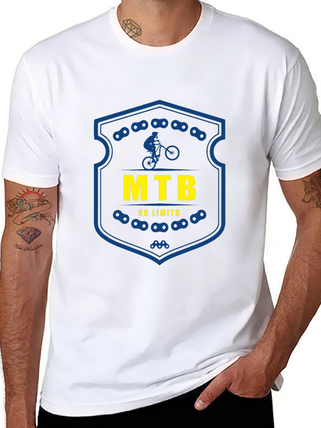 MTB No Limits Graphic Tee - Cycling Enthusiast T-Shirt
