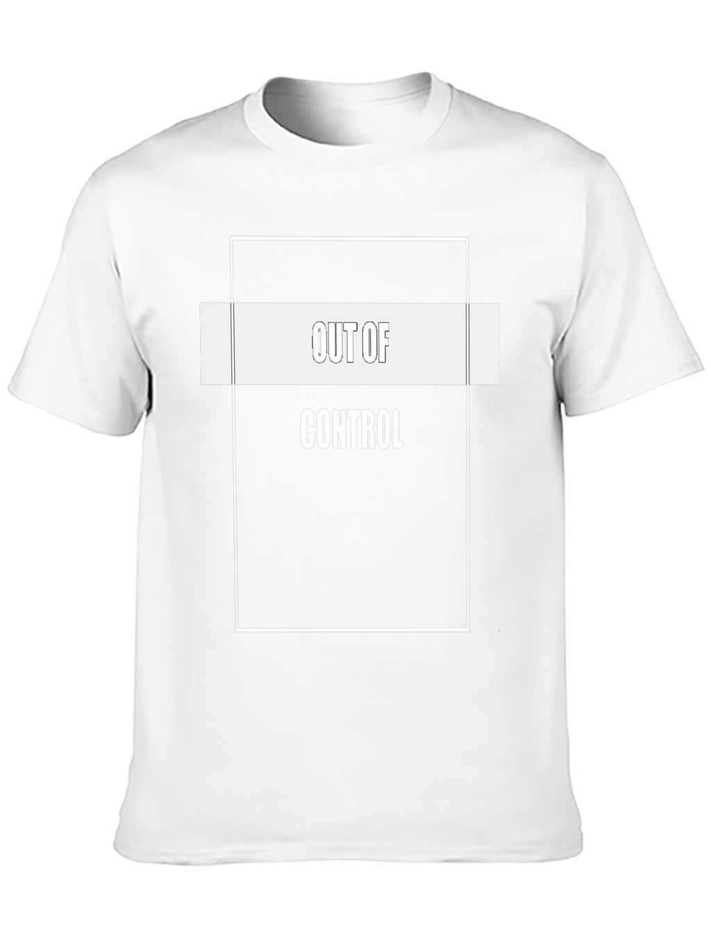 Out of Control Graphic Tee - Black Cotton Blend