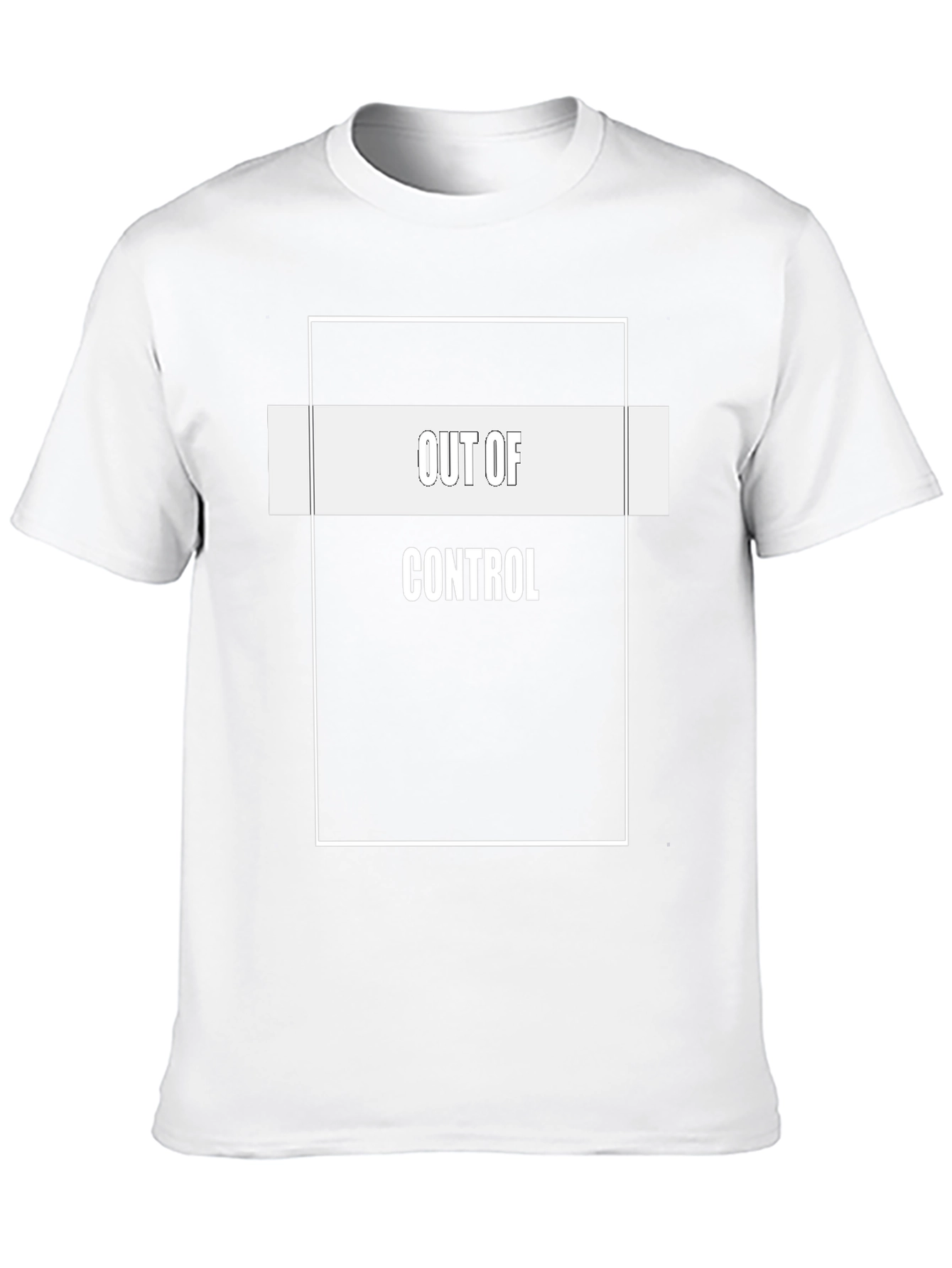 Out of Control Graphic Tee - Black Cotton Blend