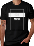 Out of Control Graphic Tee - Black Cotton Blend