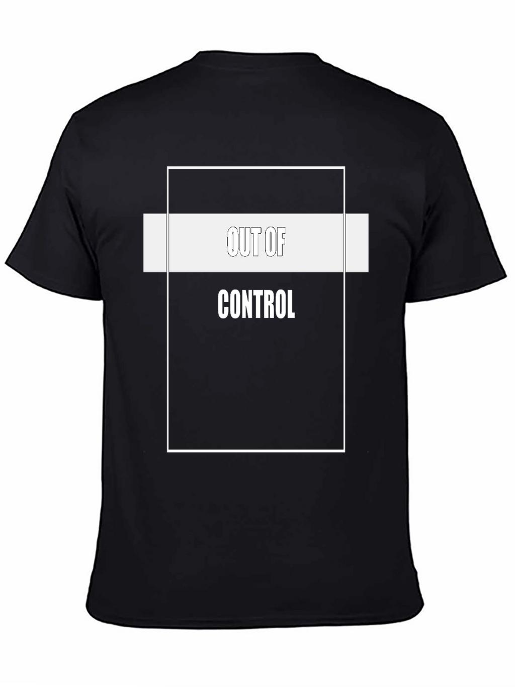 Out of Control Graphic Tee - Black Cotton Blend