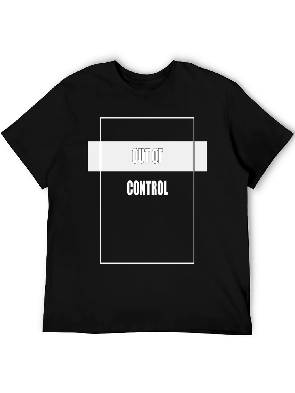 Out of Control Graphic Tee - Black Cotton Blend