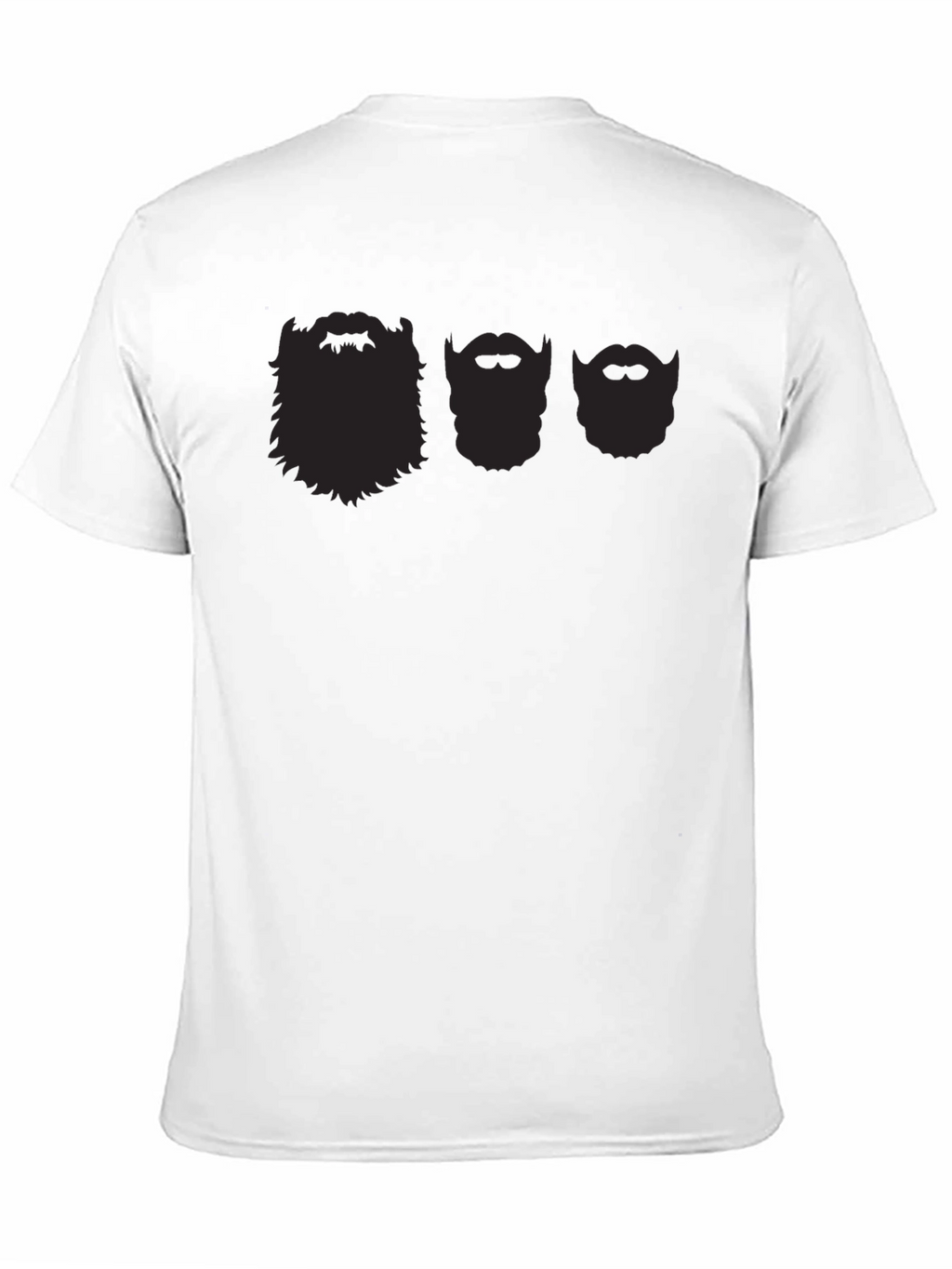 Bearded Faces Graphic T-Shirt - Black