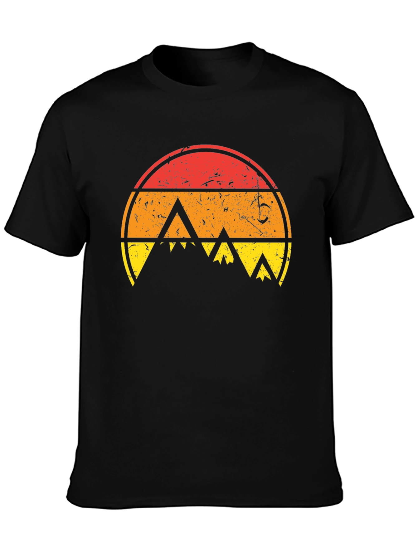 Retro Sunset Mountain Graphic Tee