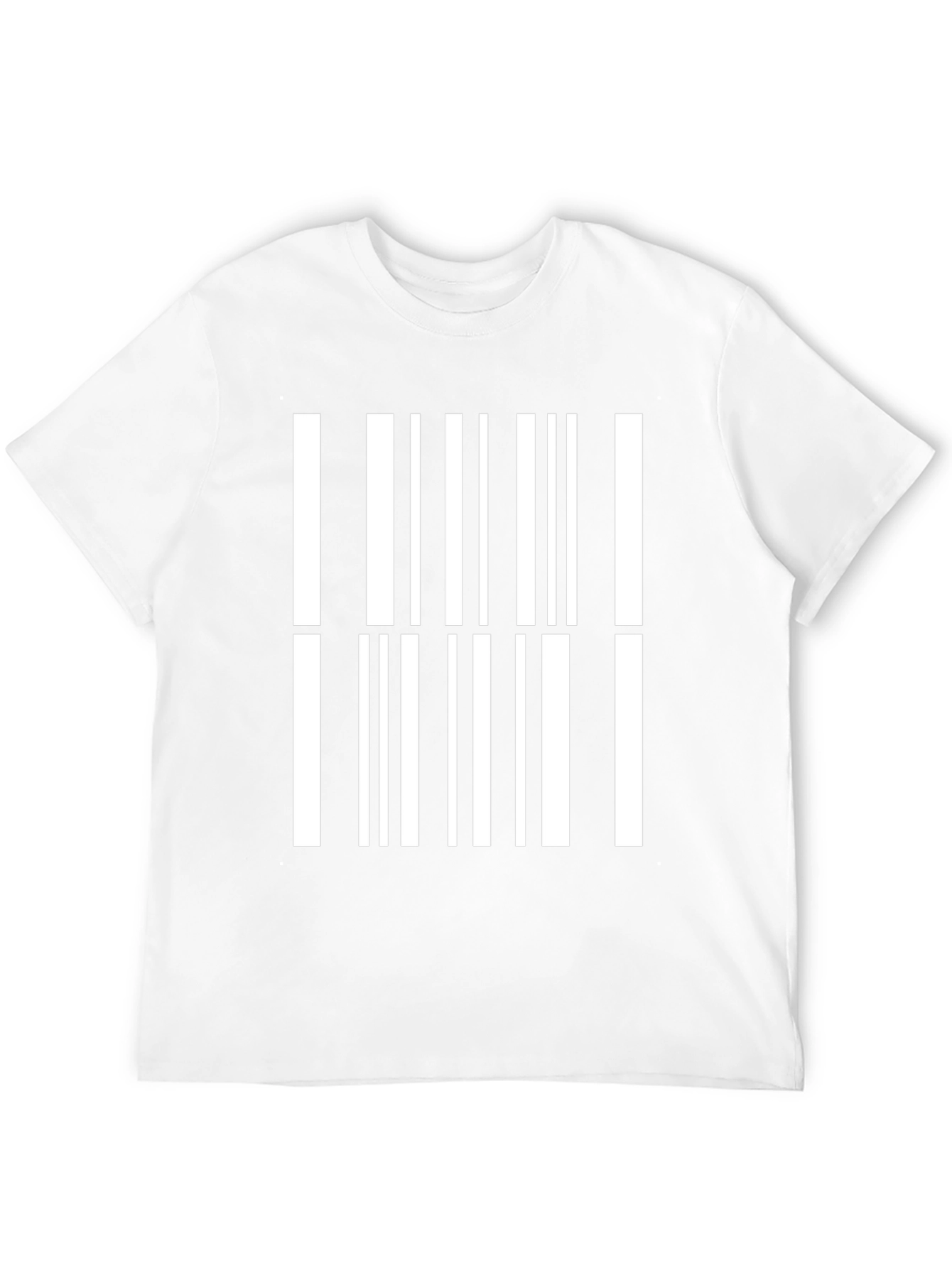Barcode Print Black T-Shirt