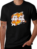 Heroes Graphic Tee - Stylish Black Cotton T-Shirt