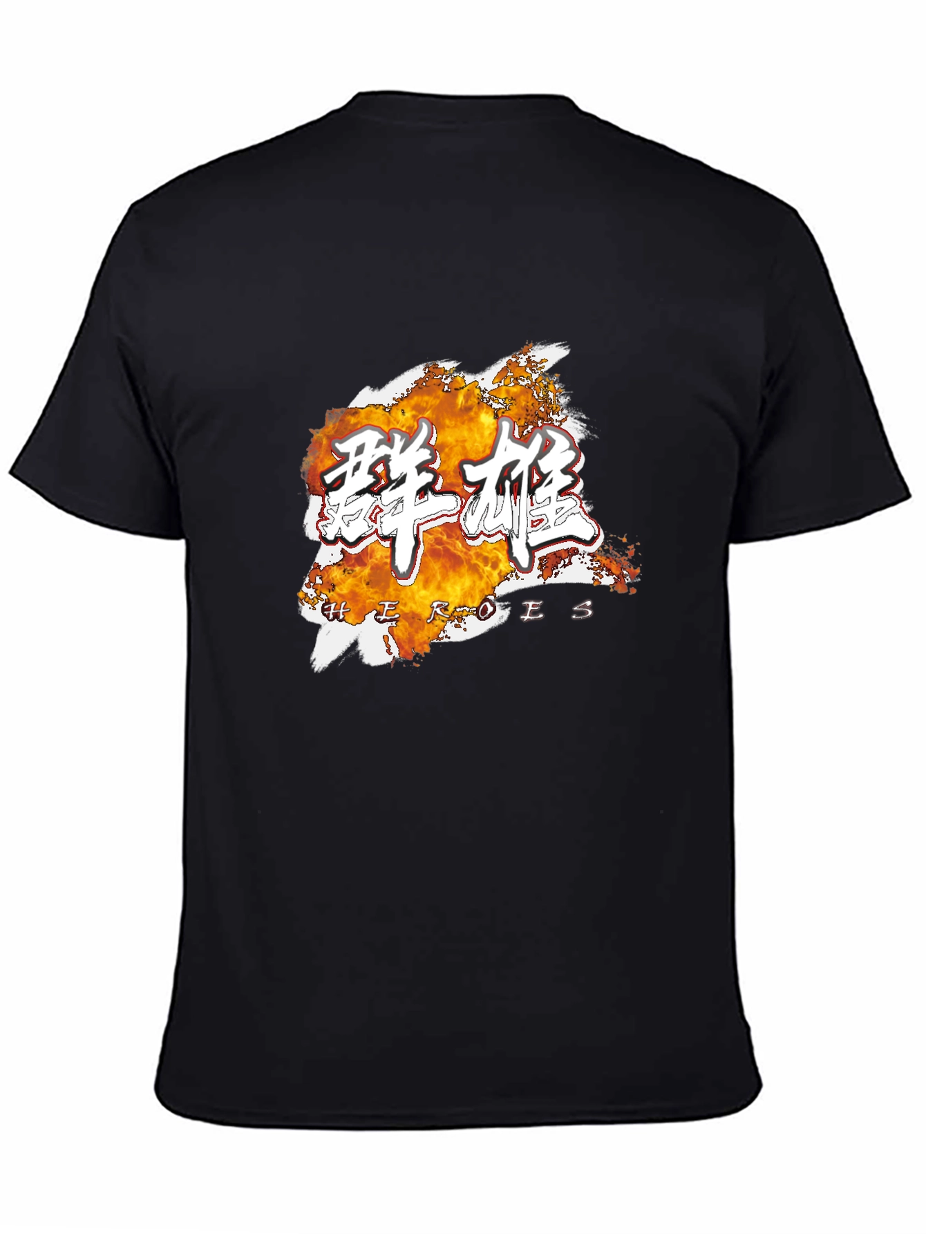 Heroes Graphic Tee - Stylish Black Cotton T-Shirt