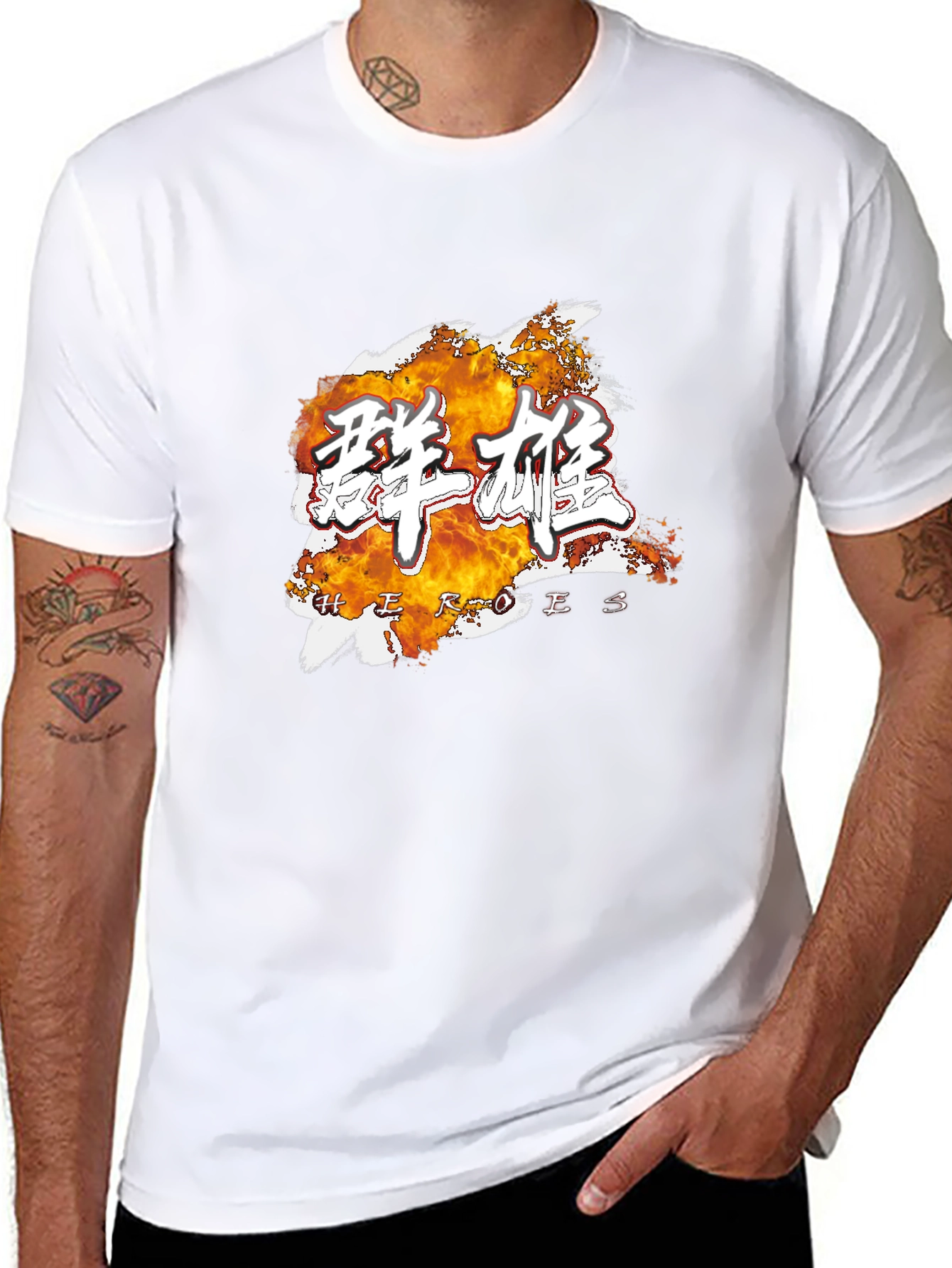 Heroes Graphic Tee - Stylish Black Cotton T-Shirt
