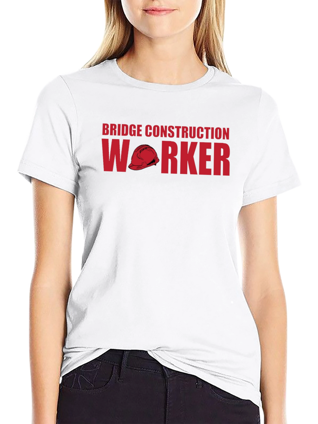 Bridge Construction Worker Graphic T-Shirt