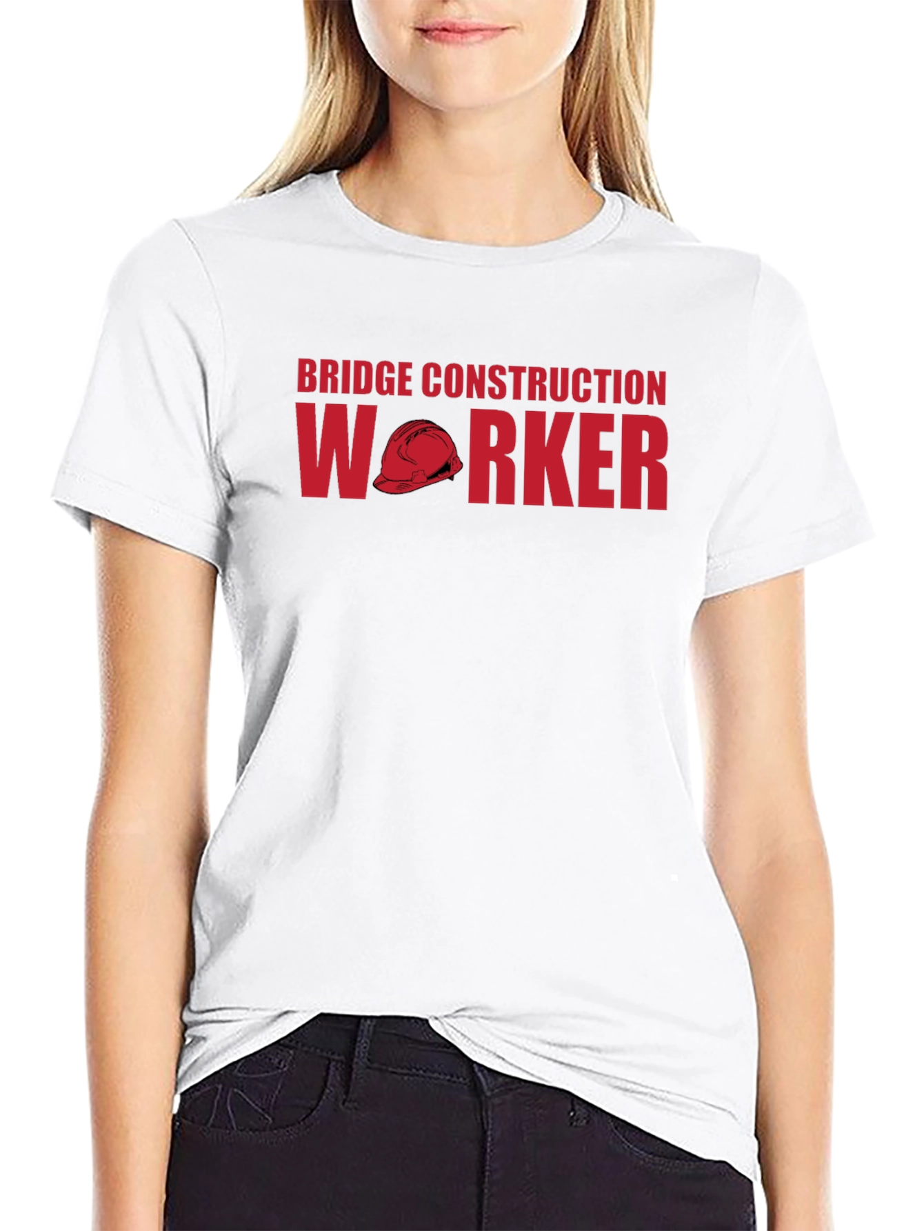 Bridge Construction Worker Graphic T-Shirt